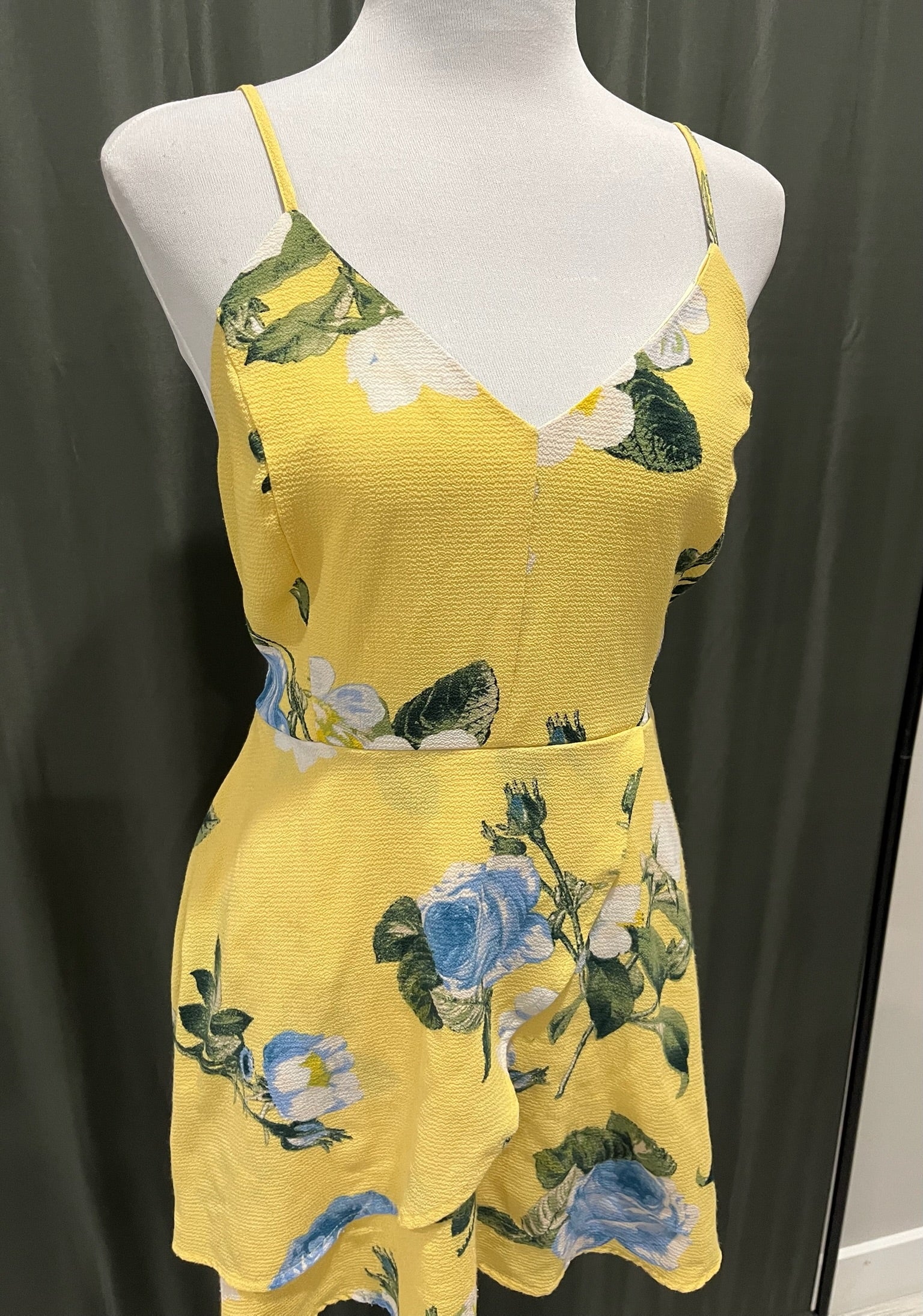 Women’s Yellow Floral Dress image 1