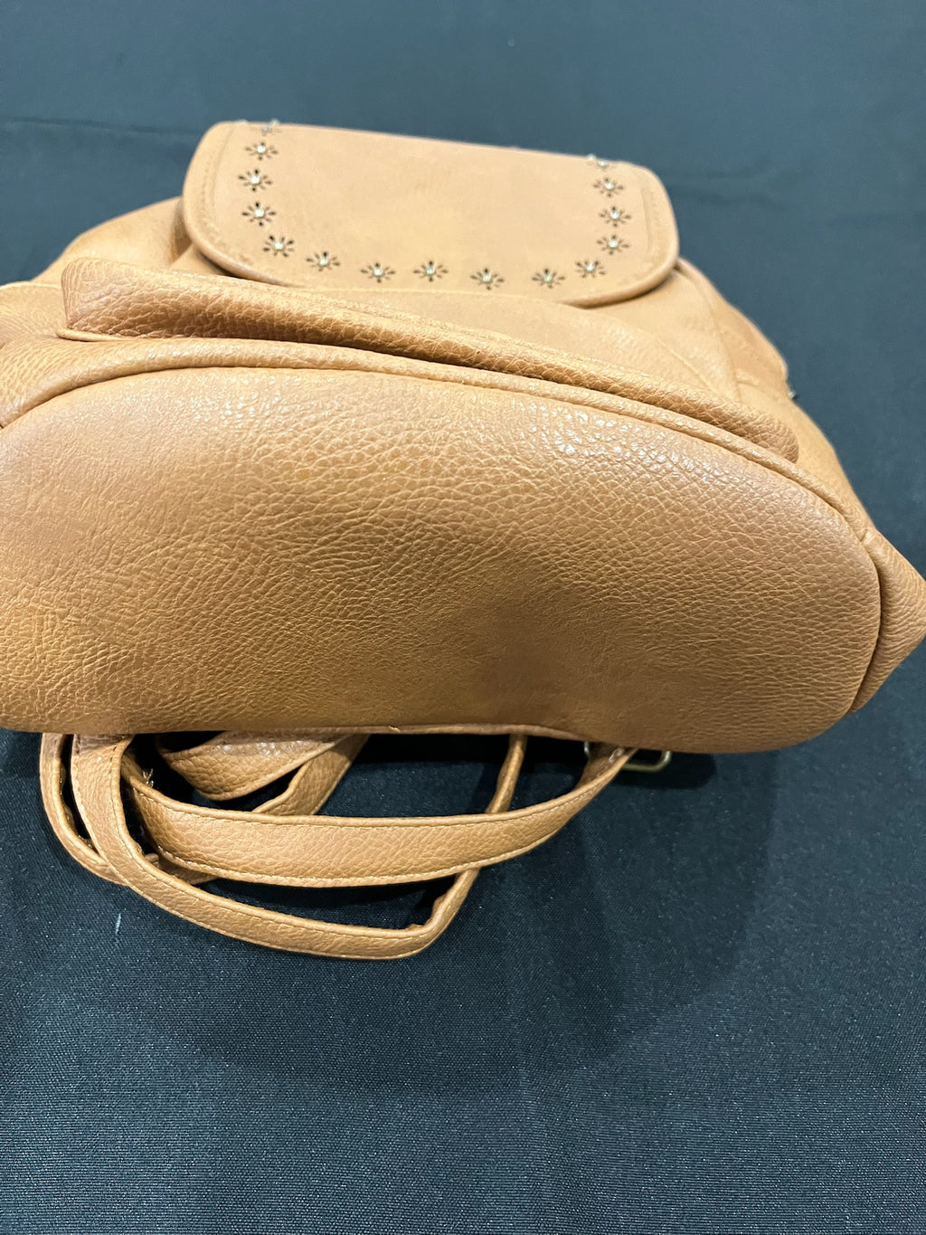 Vintage Brown Backpack Purse image 1