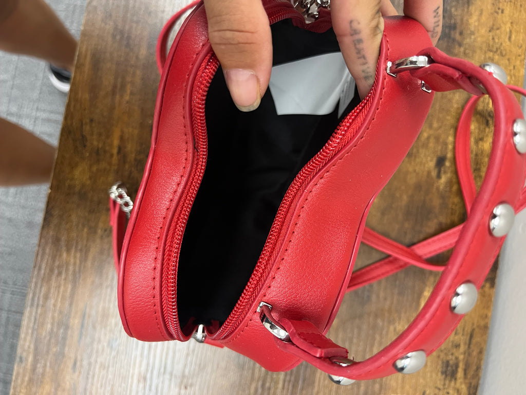 New Red Heart Shaped Purse