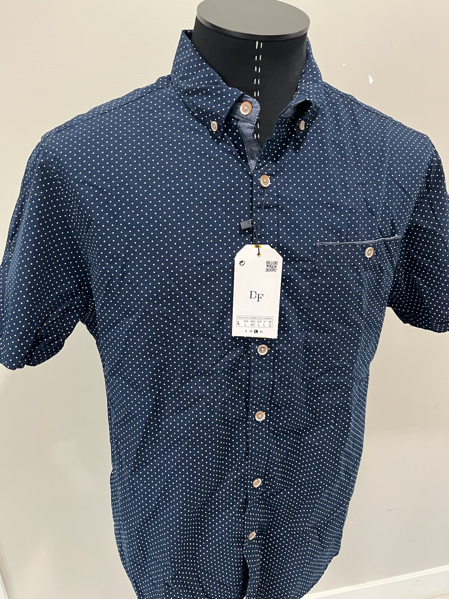 Men’s Blue Button Up Shirt image 1