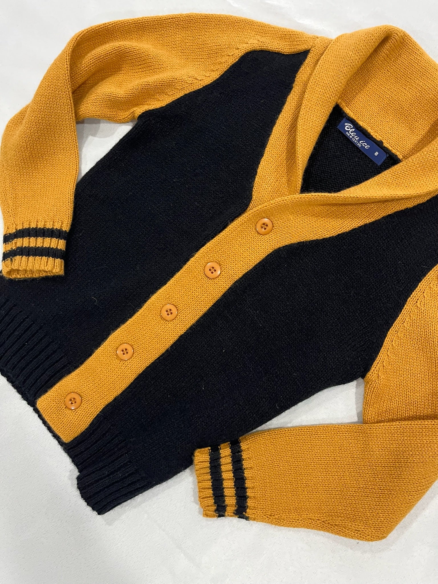 Children’s Unisex Black & Yellow Button up image 0