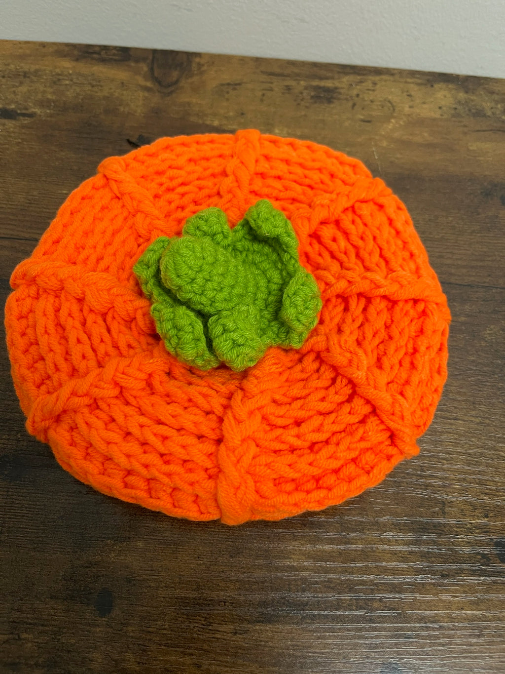 New Infant Knitted Pumpkin Beanie