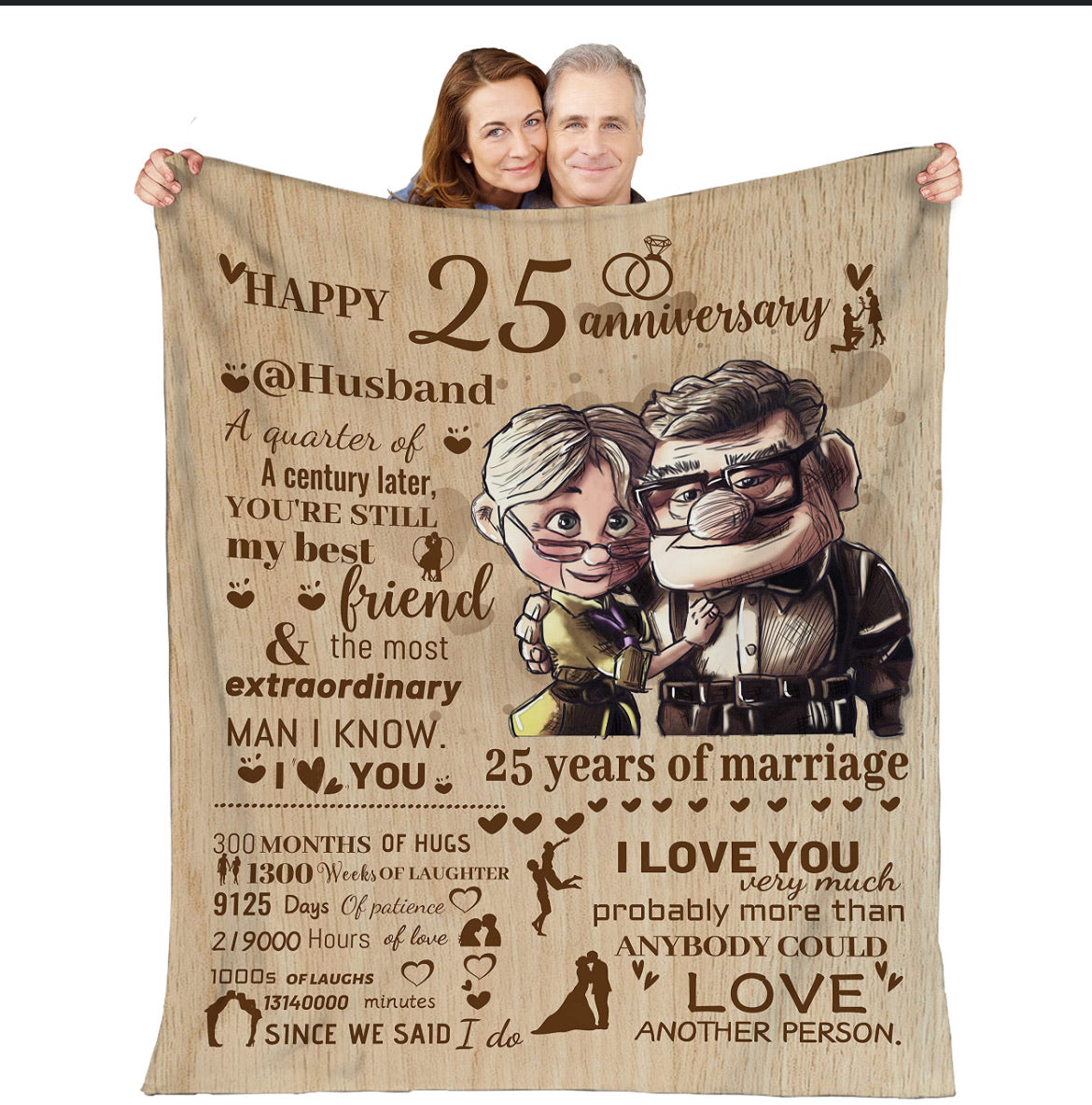 25 Year Anniversary Throw Blanket image 0