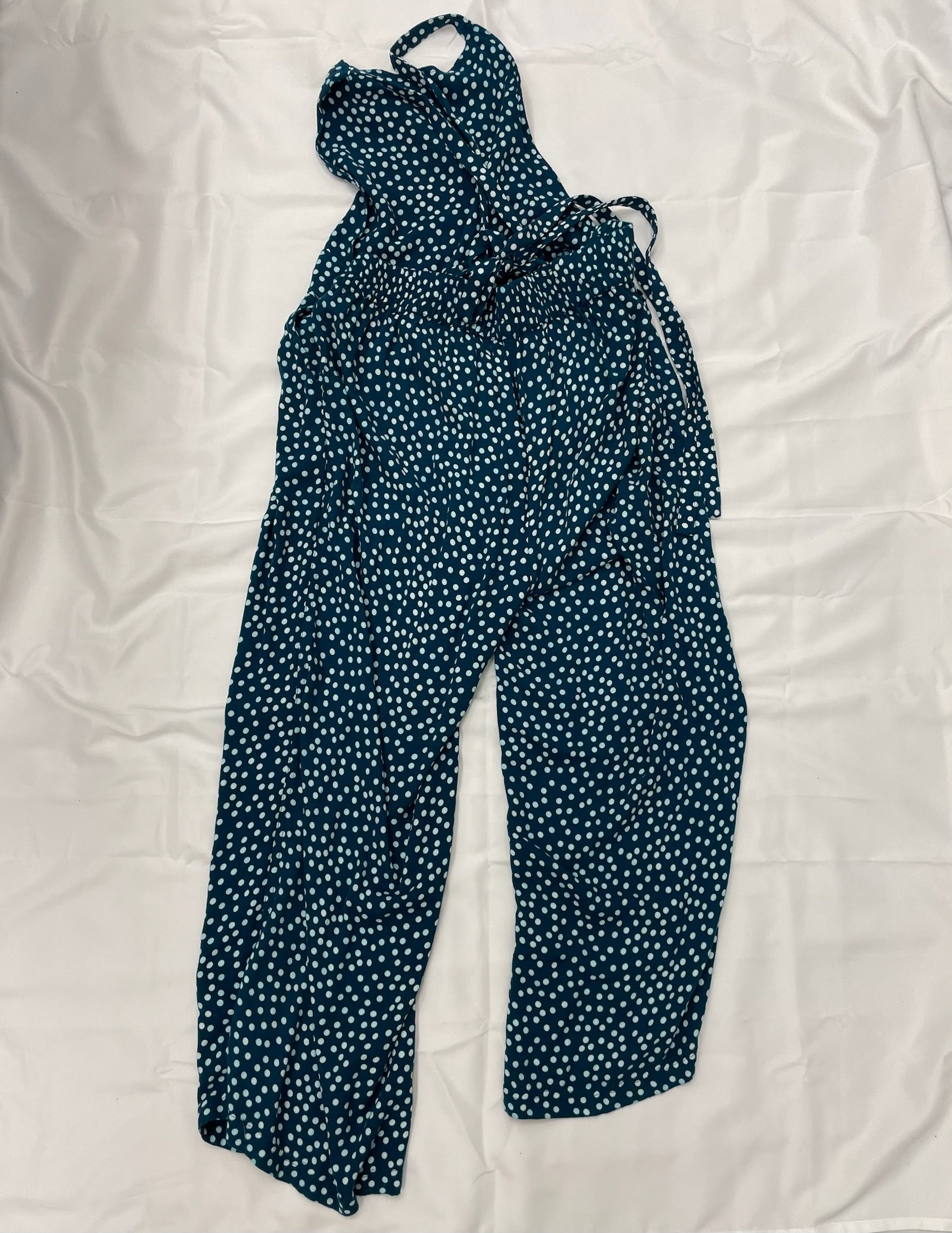 Women’s Blue Polka Dot Jumpsuit Overalls