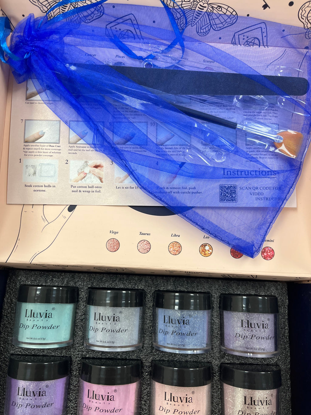 New 12 Dip Colored Powder Gel Nail Sets