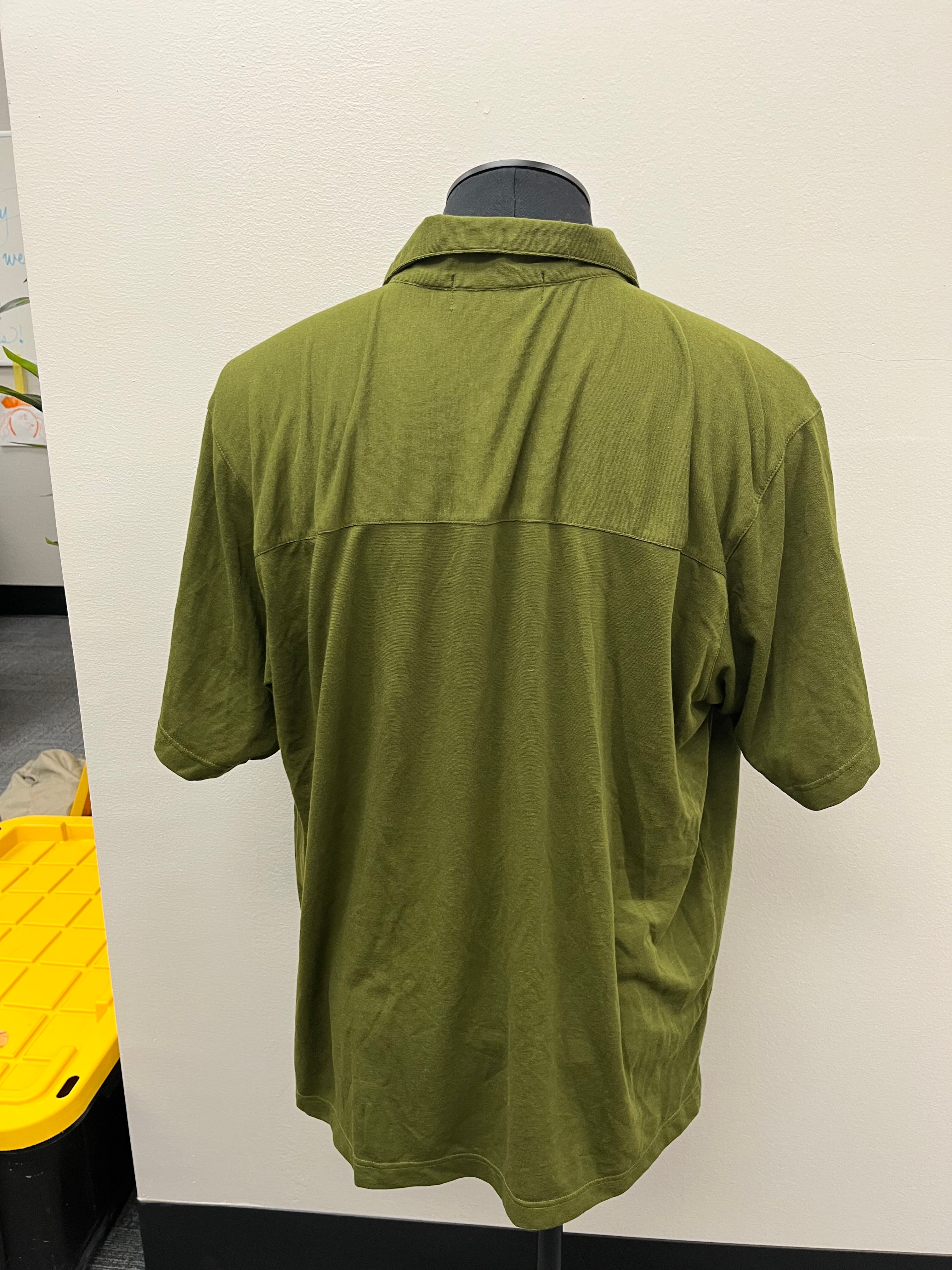 New Men’s Green Button Up Shirt