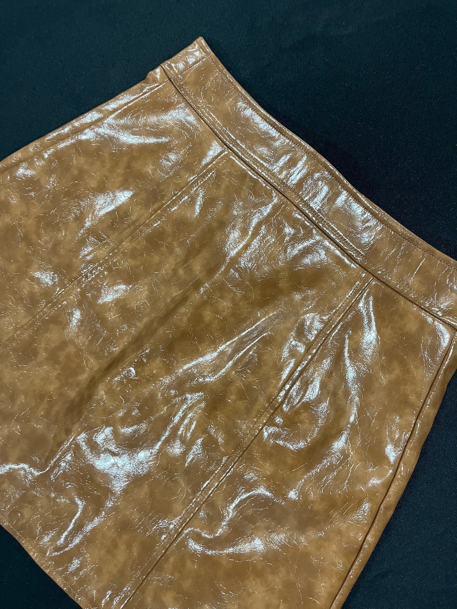 Women’s Vegan Friendly Brown Skirt image 3