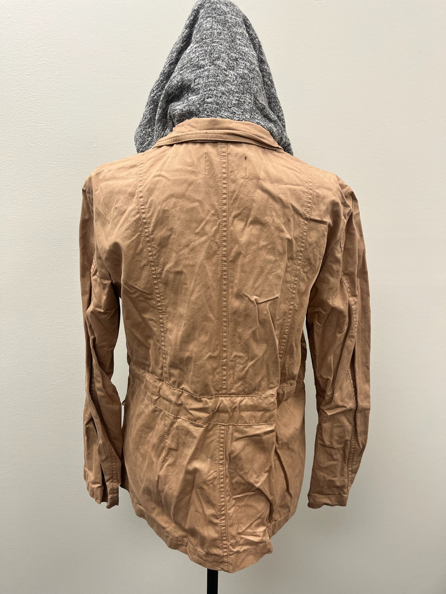 Women’s Beige Jacket With Hoodie