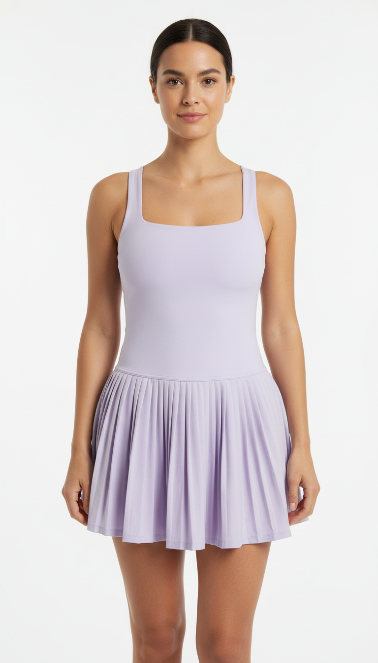 New Women’s Purple Tennis Dress