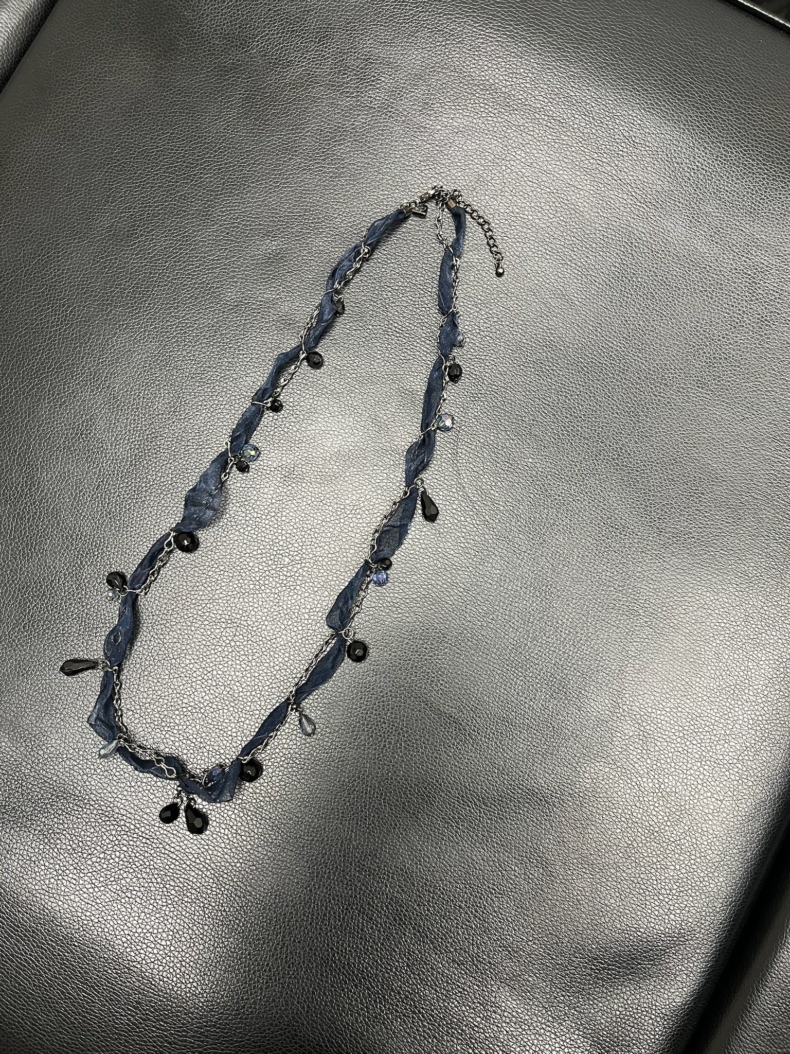Navy Blue Necklace