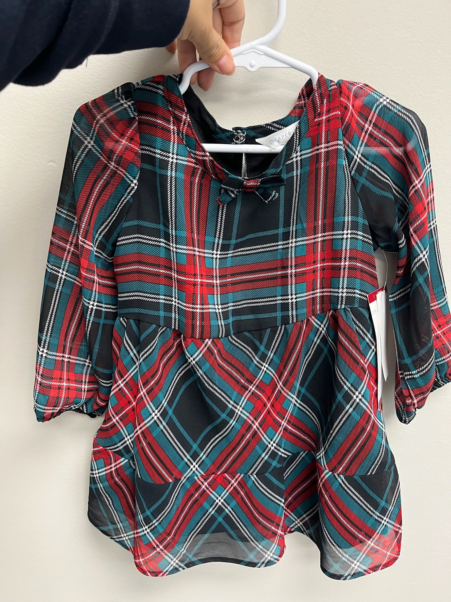 New Baby Girls Flannel Dress