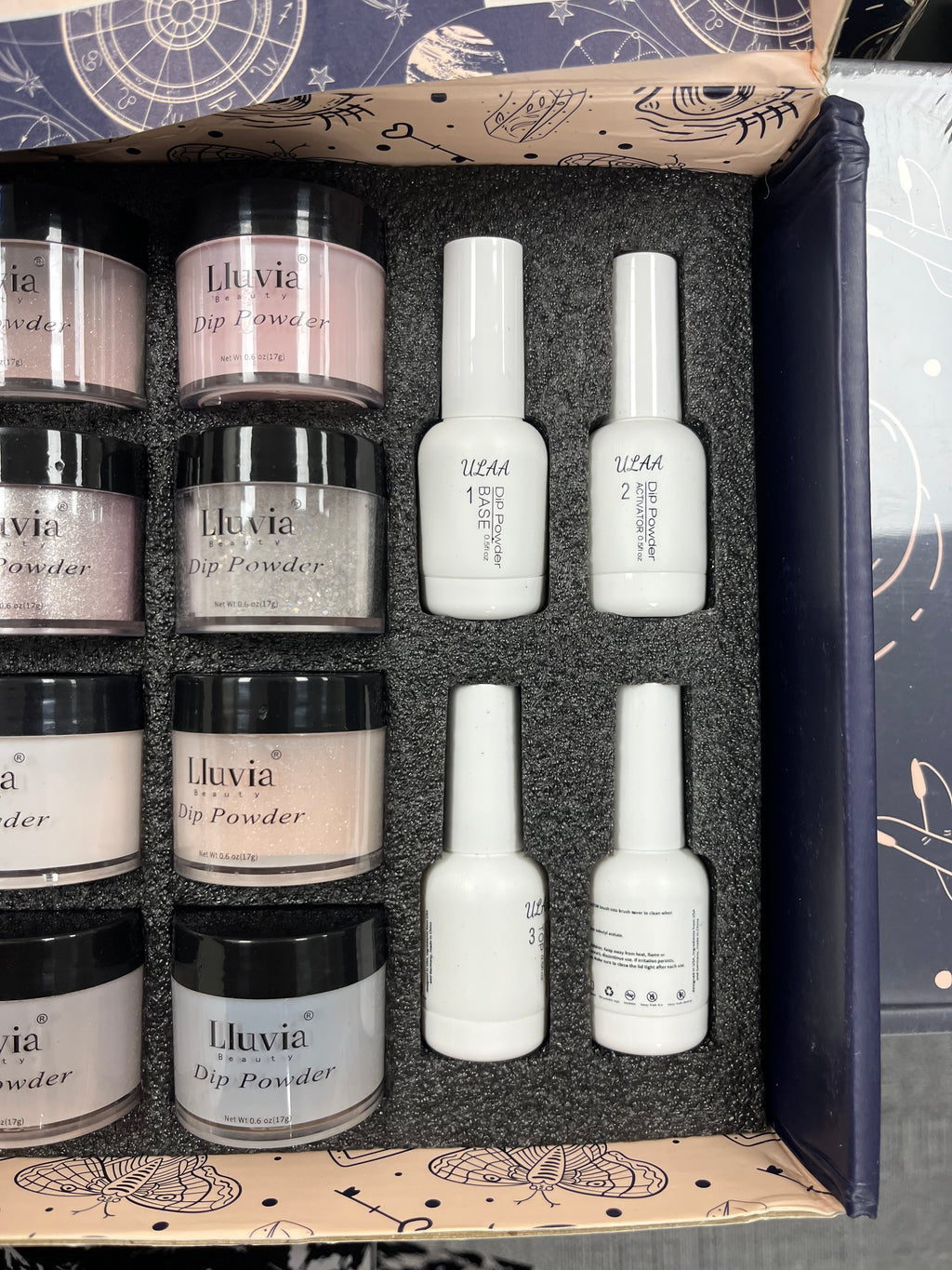 New 12 Dip Colored Powder Gel Nail Sets