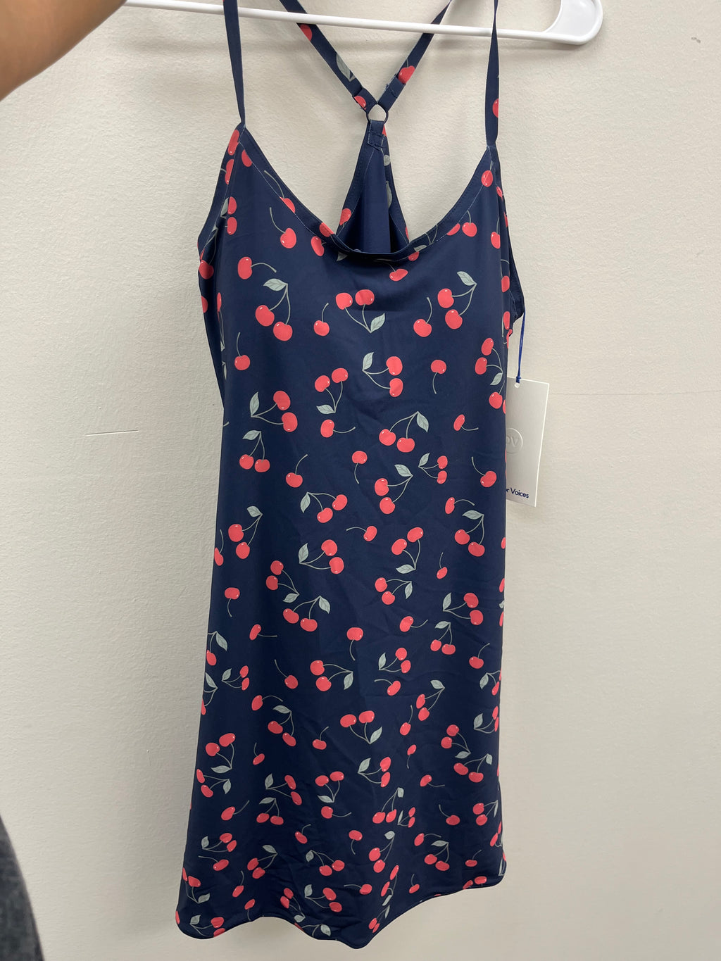 New Women’s Navy Blue Cherry Athletic Tennis Dress