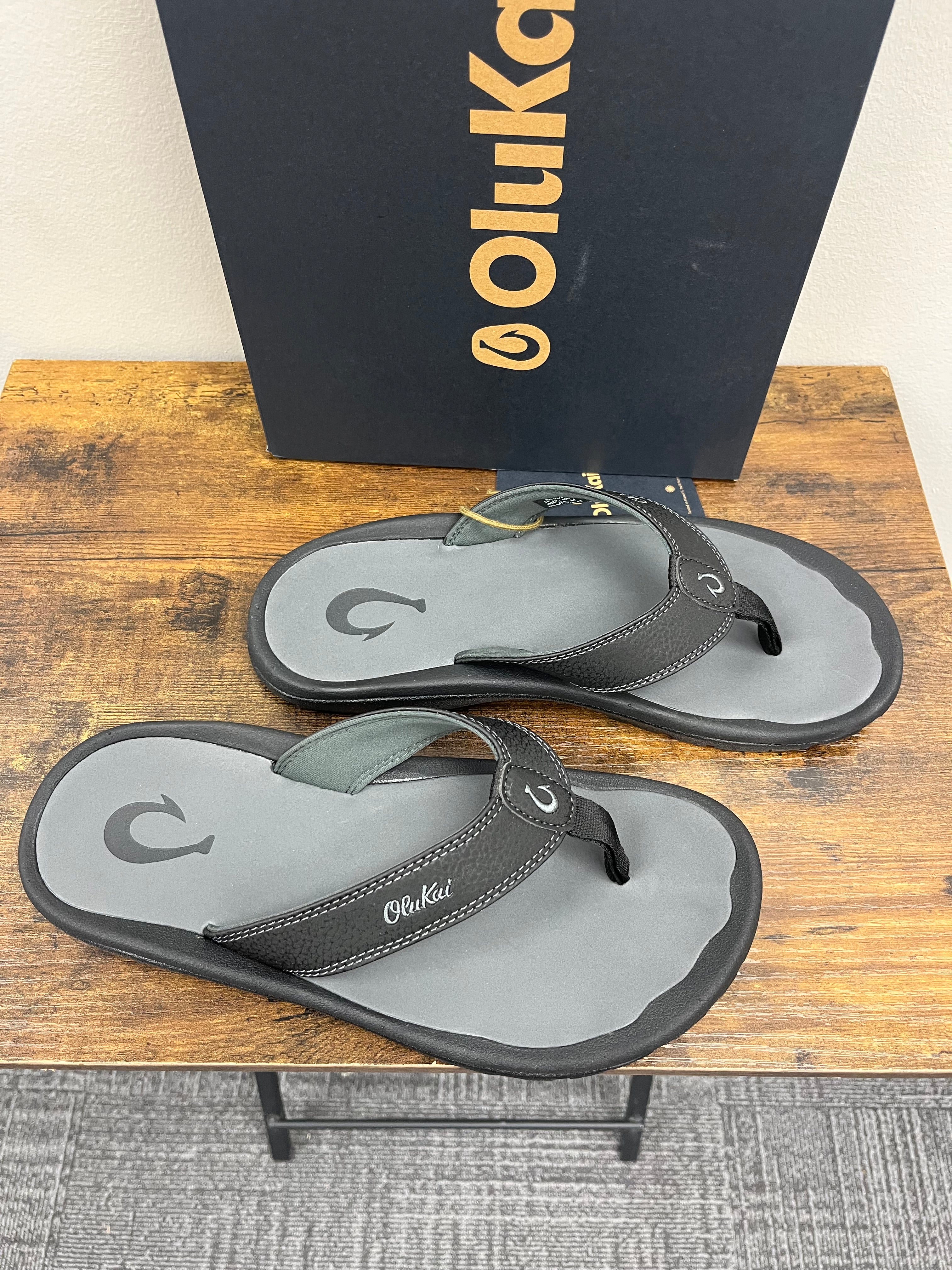 New Men’s Black & Grey Sandals