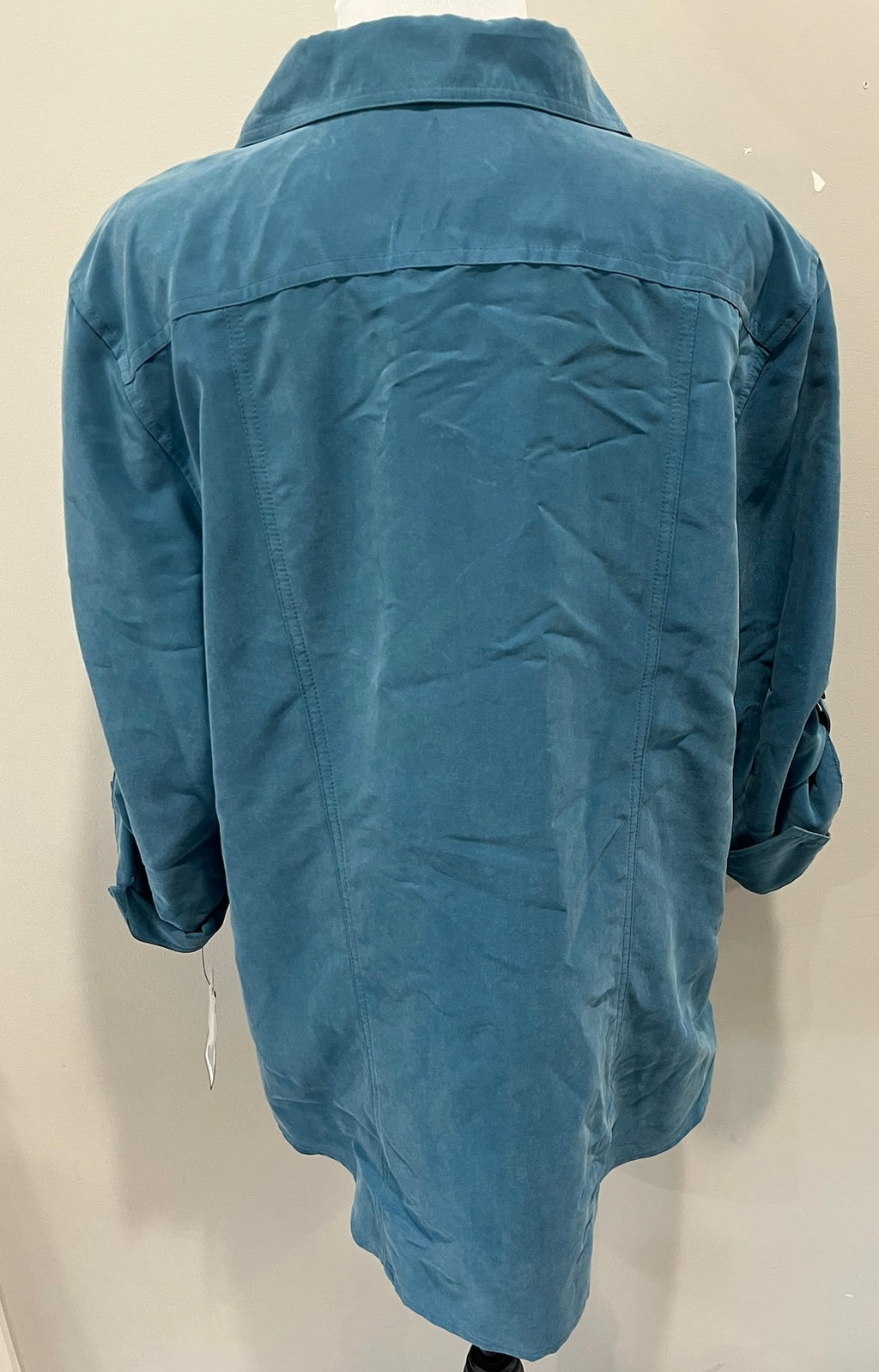 Women’s Blue Button Up Shirt image 2