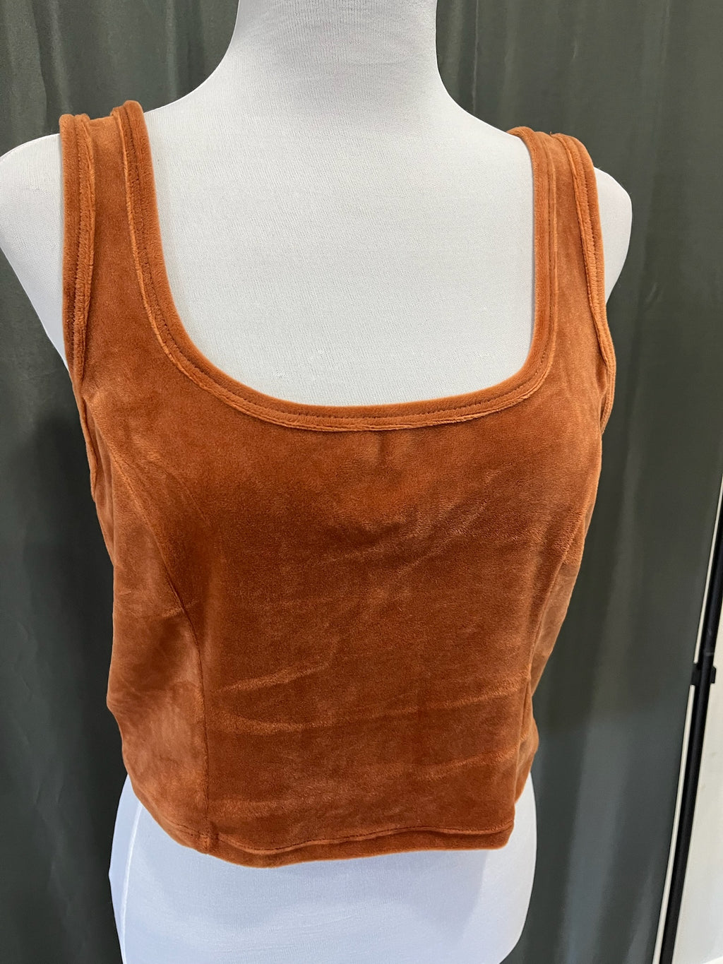 Women’s Caramel Brown Crop Top image 1