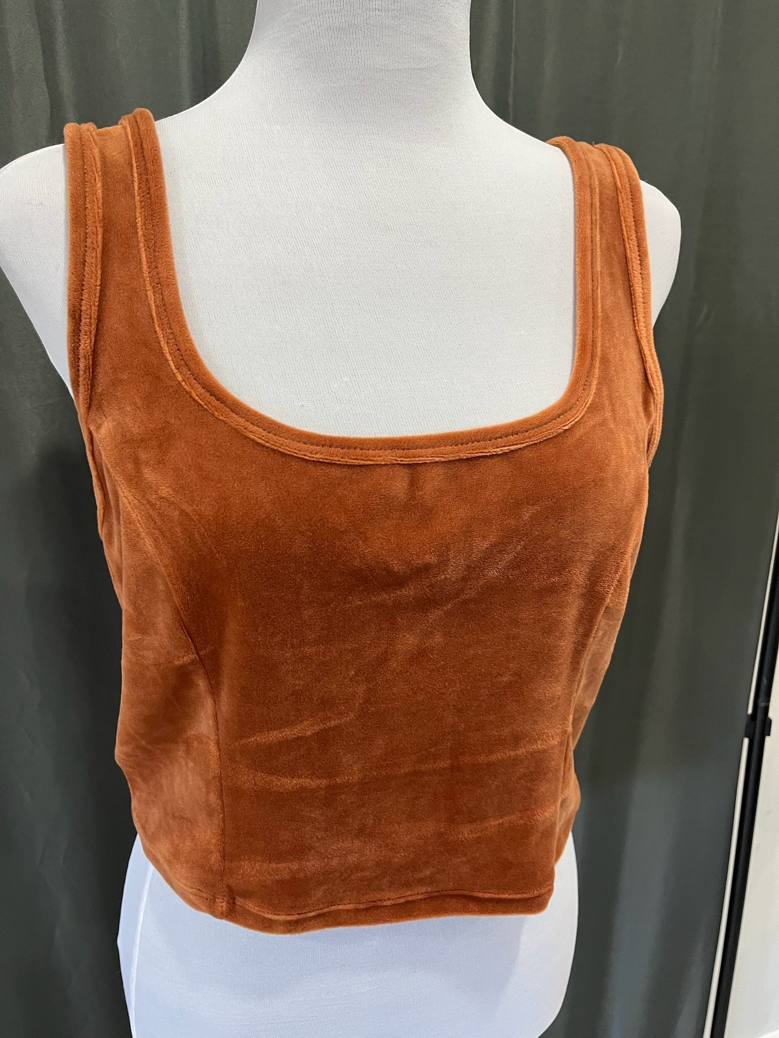 Women’s Caramel Brown Crop Top image 1