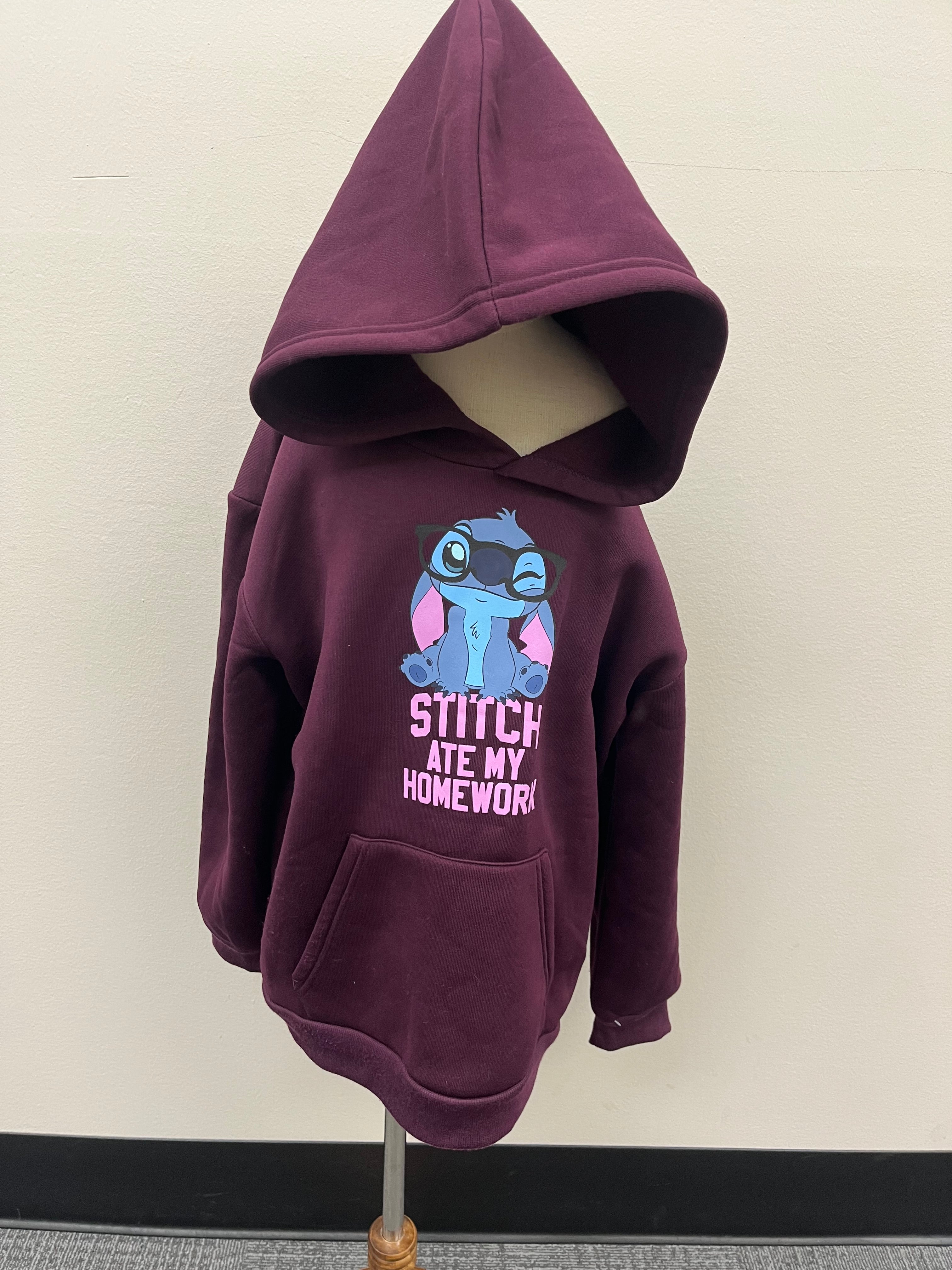 Used Girls Lilo & Stitch Purple hoodie