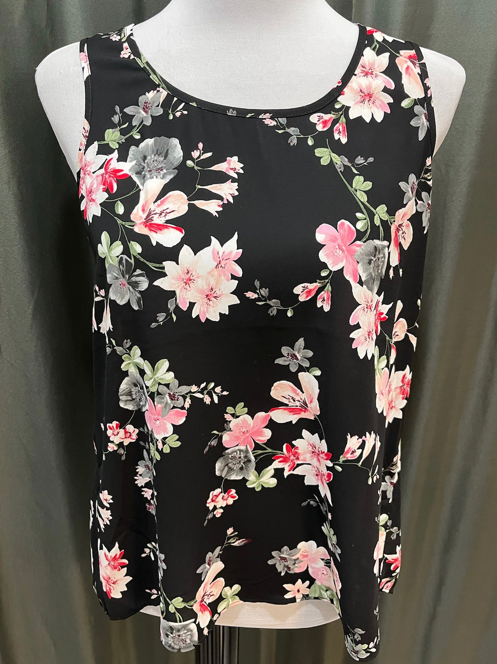 Black Floral Top image 0