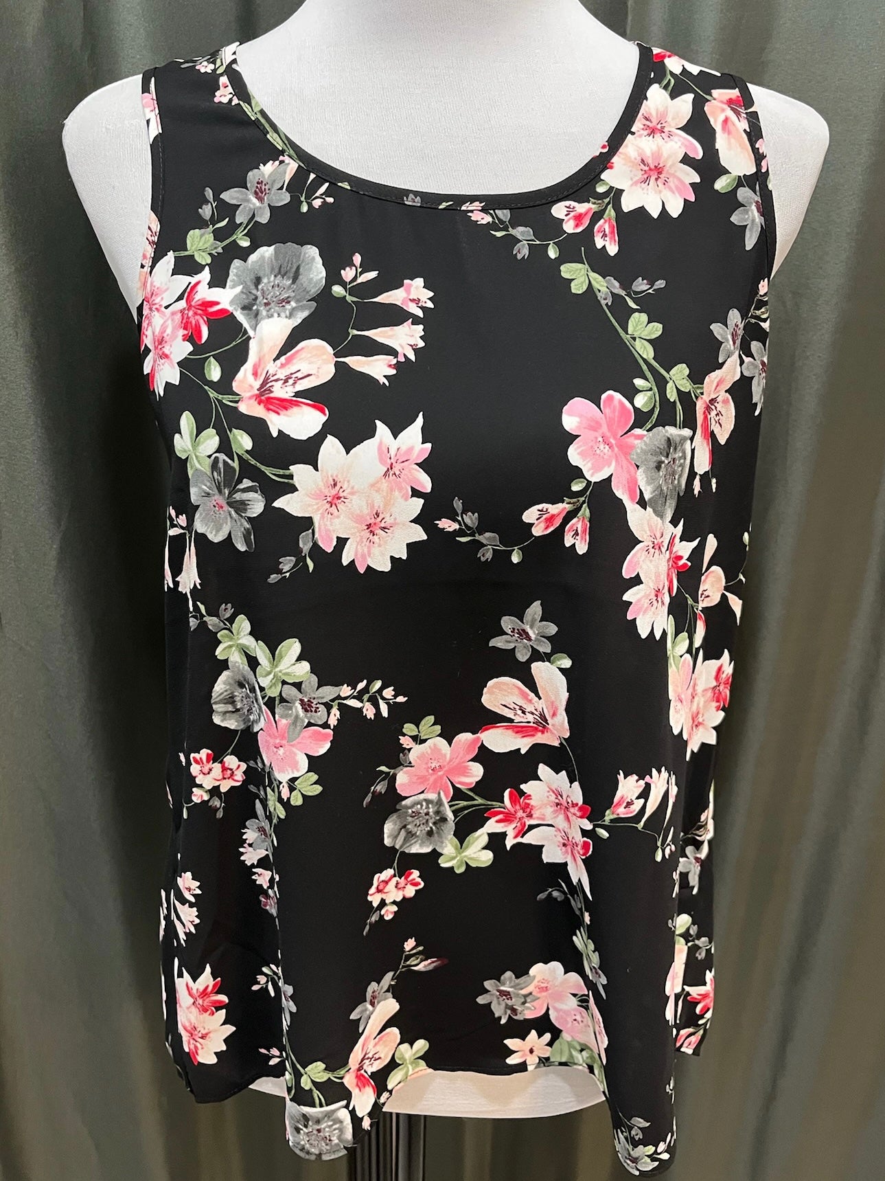 Black Floral Top image 0