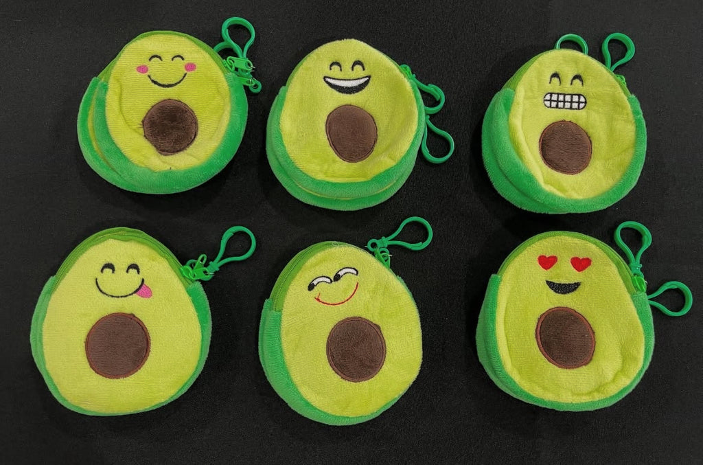Avocado Plush Coin Bags