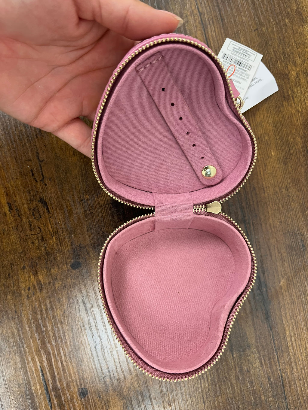 New Pink Heart Shaped Jewelry Organizer