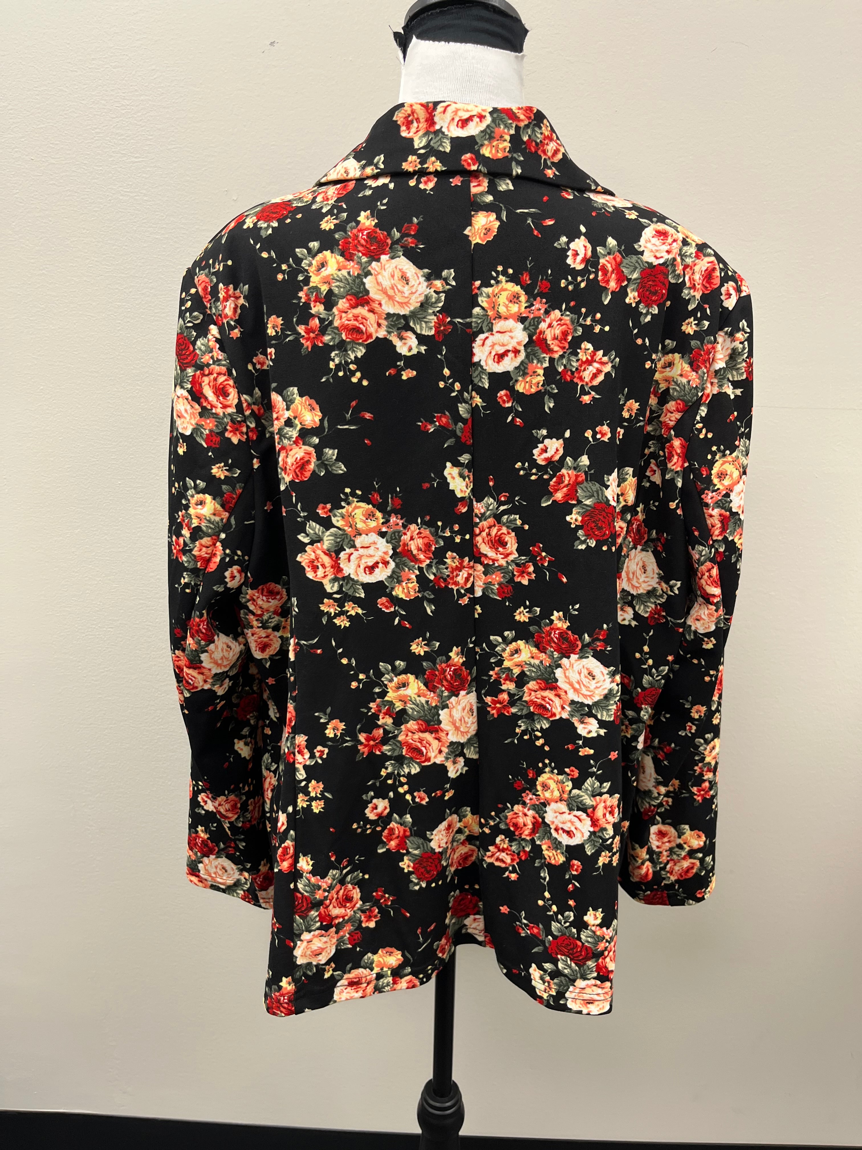 Used Floral Suit Jacket