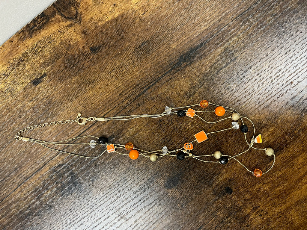 Used Layered Halloween Necklace