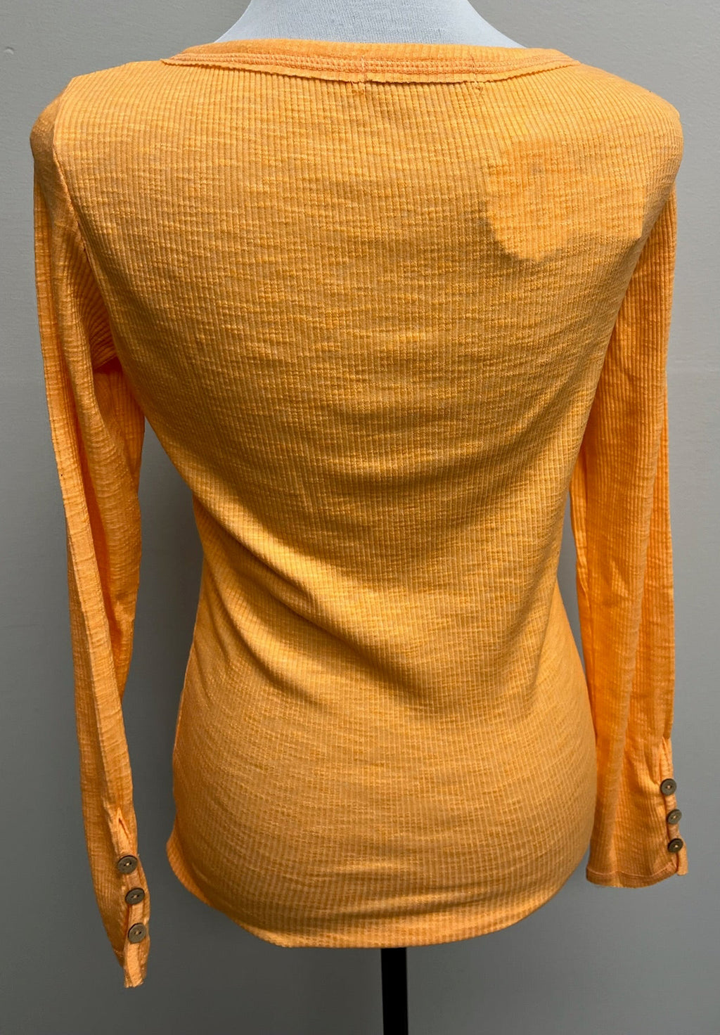 New Women’s Peach Orange Long Sleeve Shirt