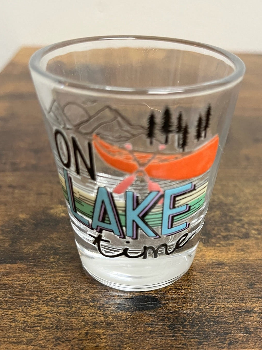 On Lake Time Shot Glass