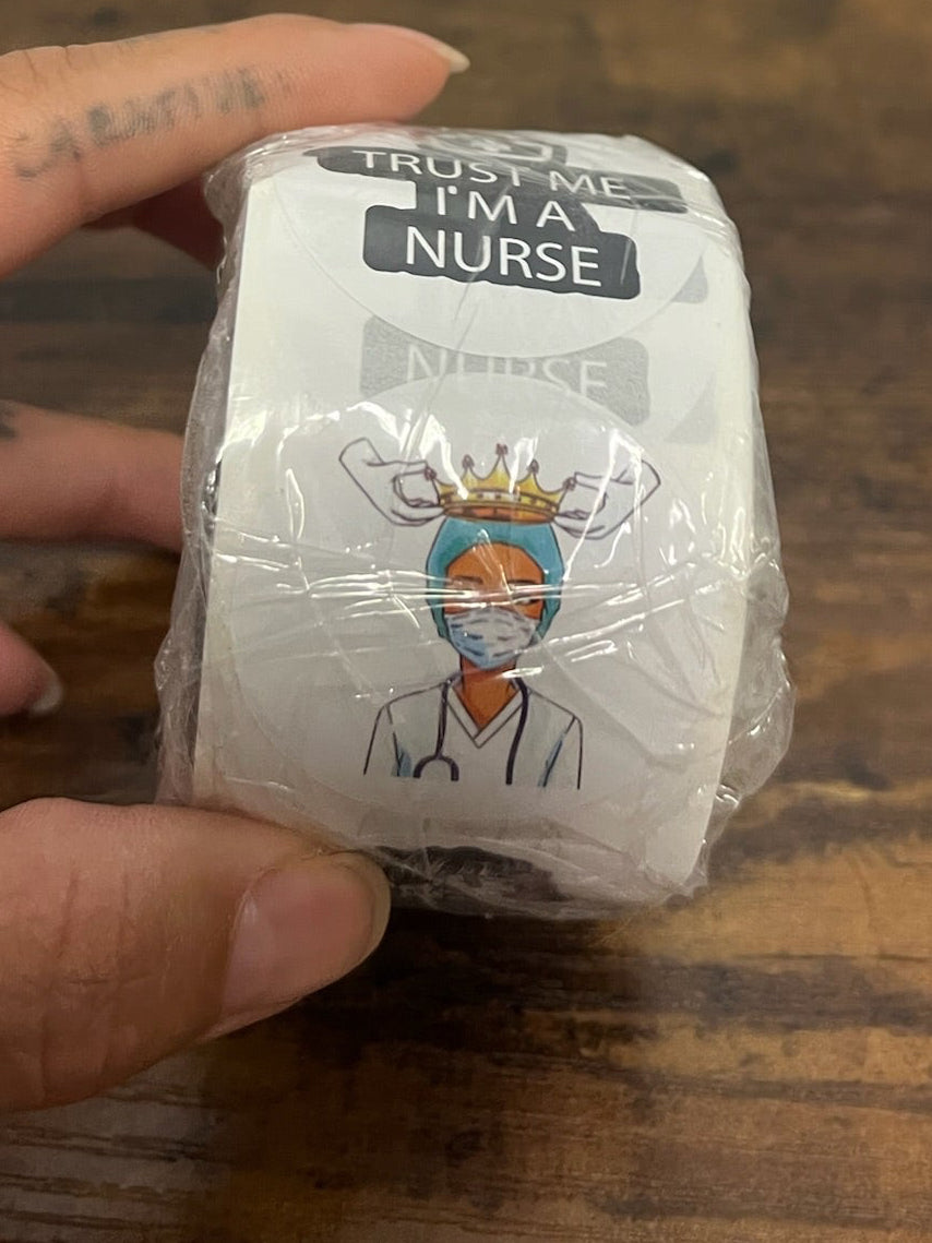 New 500 Piece Vinyl Nurse Stickers