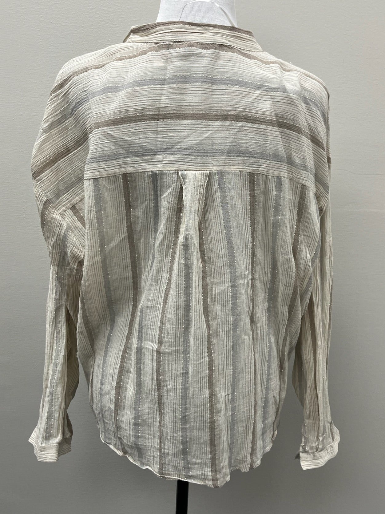Used Women’s Beige Striped Shirt