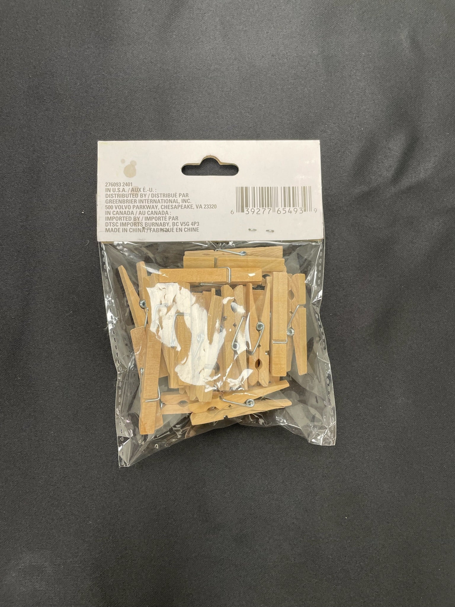 22 Piece Wood Clothespins