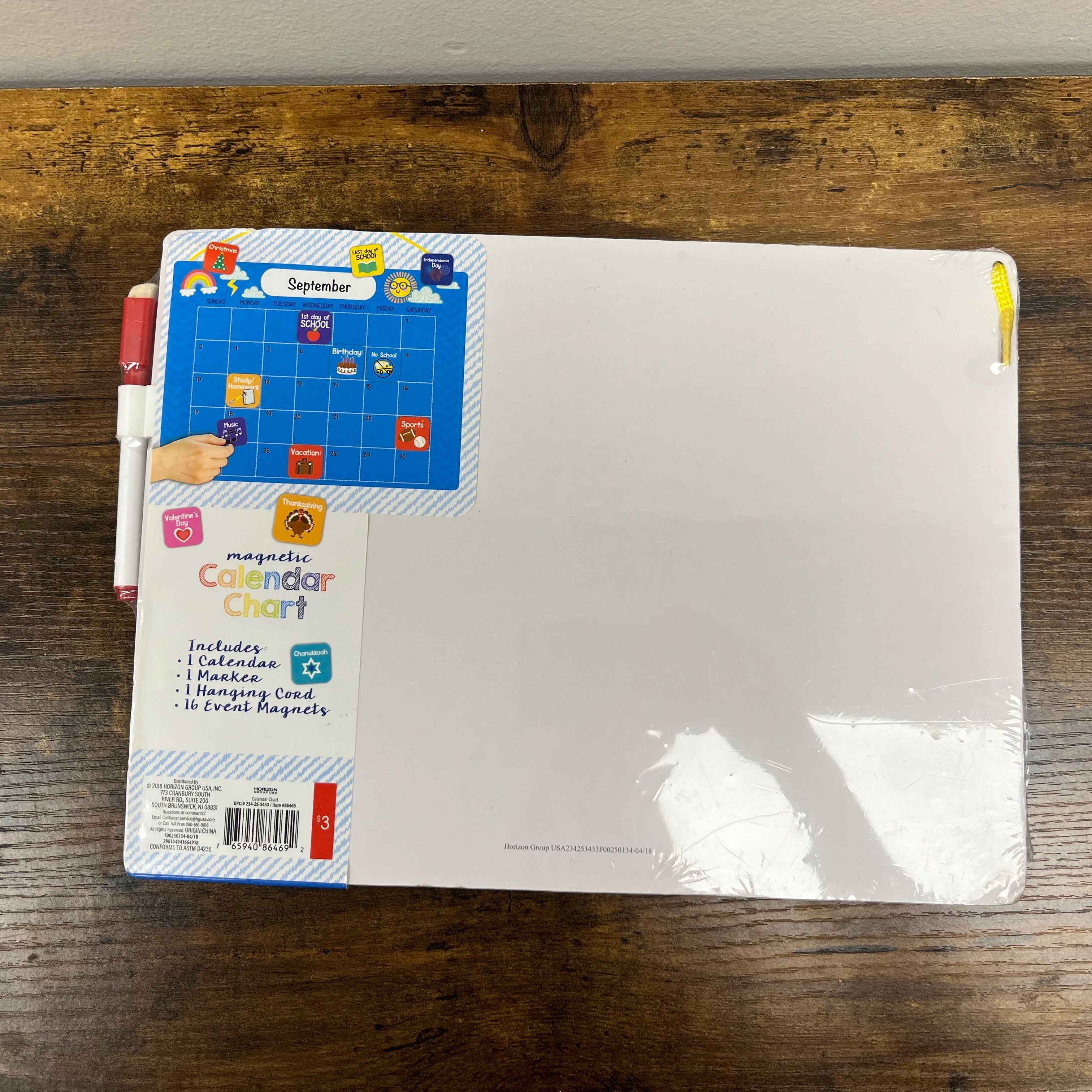 New Whiteboard Calendar
