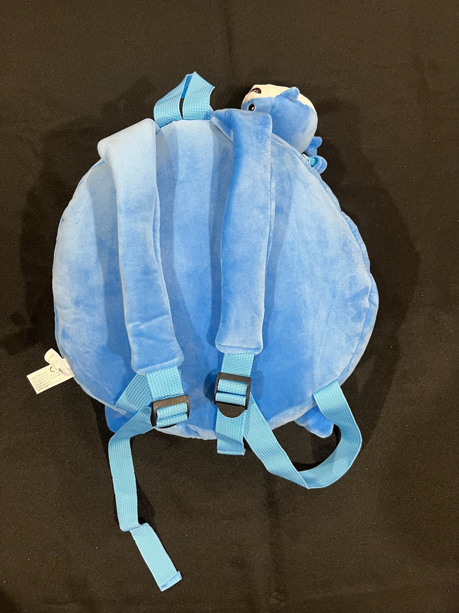 Two Piece Happy Shark Backpack With Small Plushie Shark Toy image 1