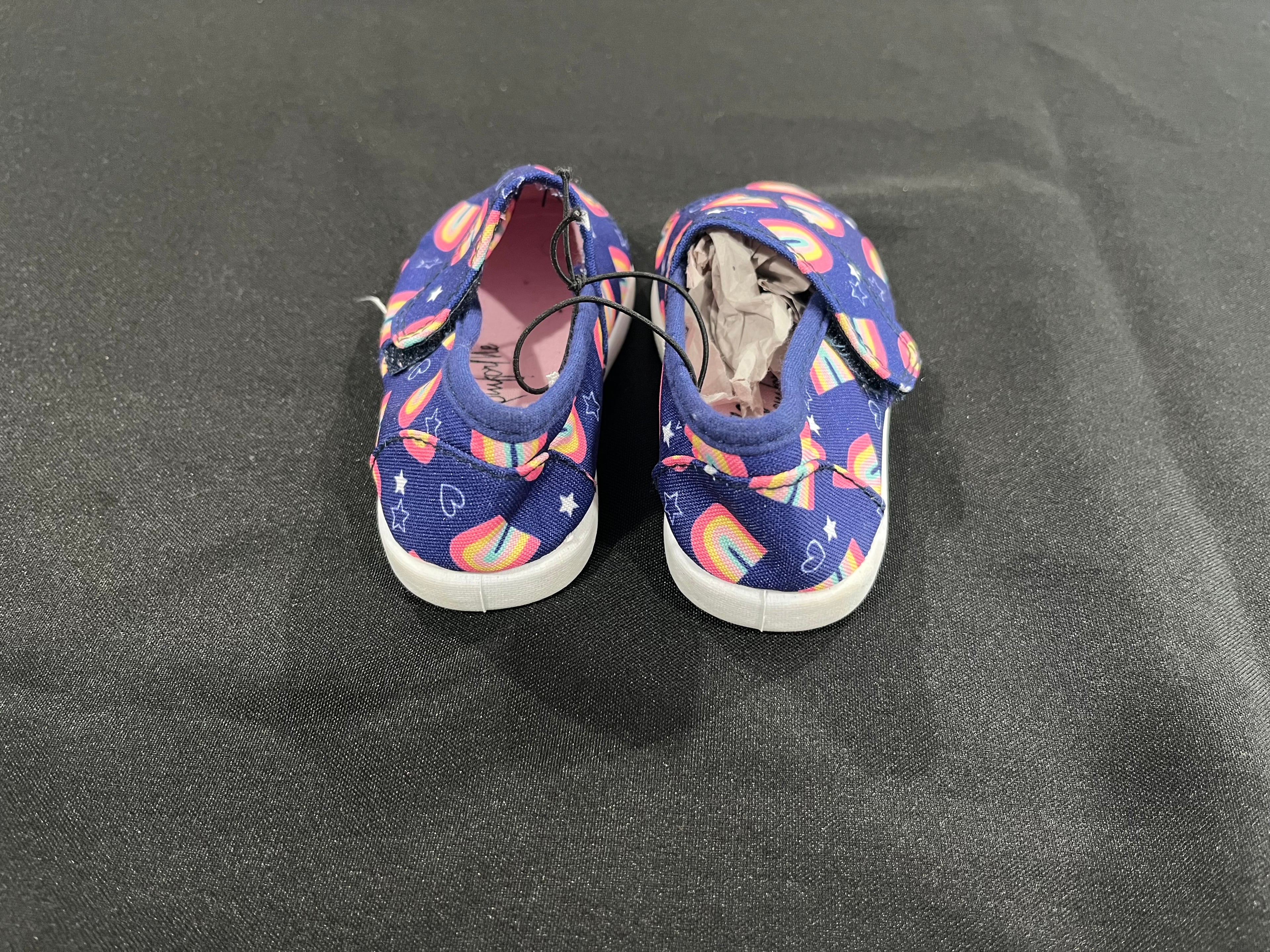 Purple Rainbow Slip On Shoes image 4