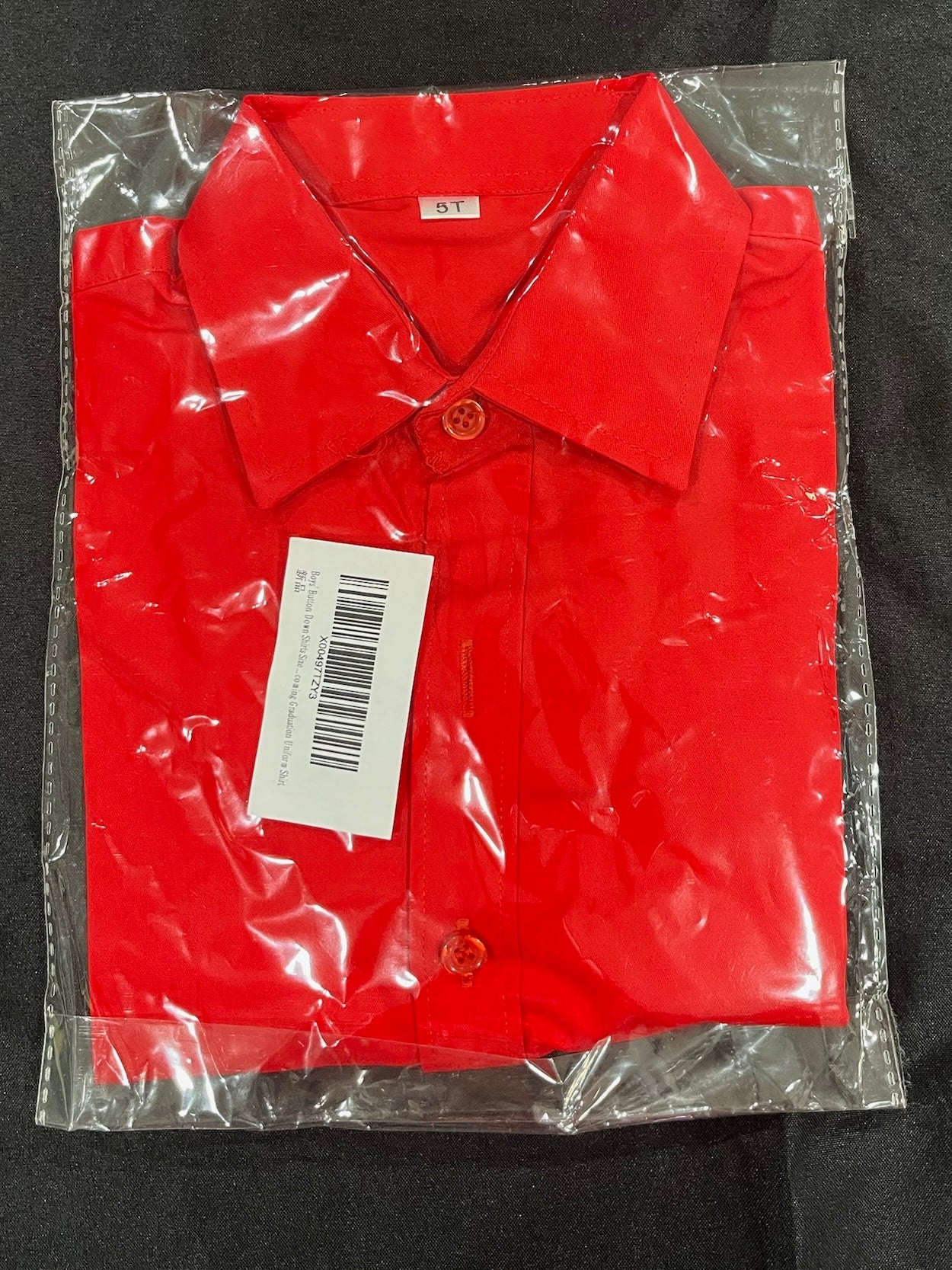 Toddler Red Button Up Shirt image 1