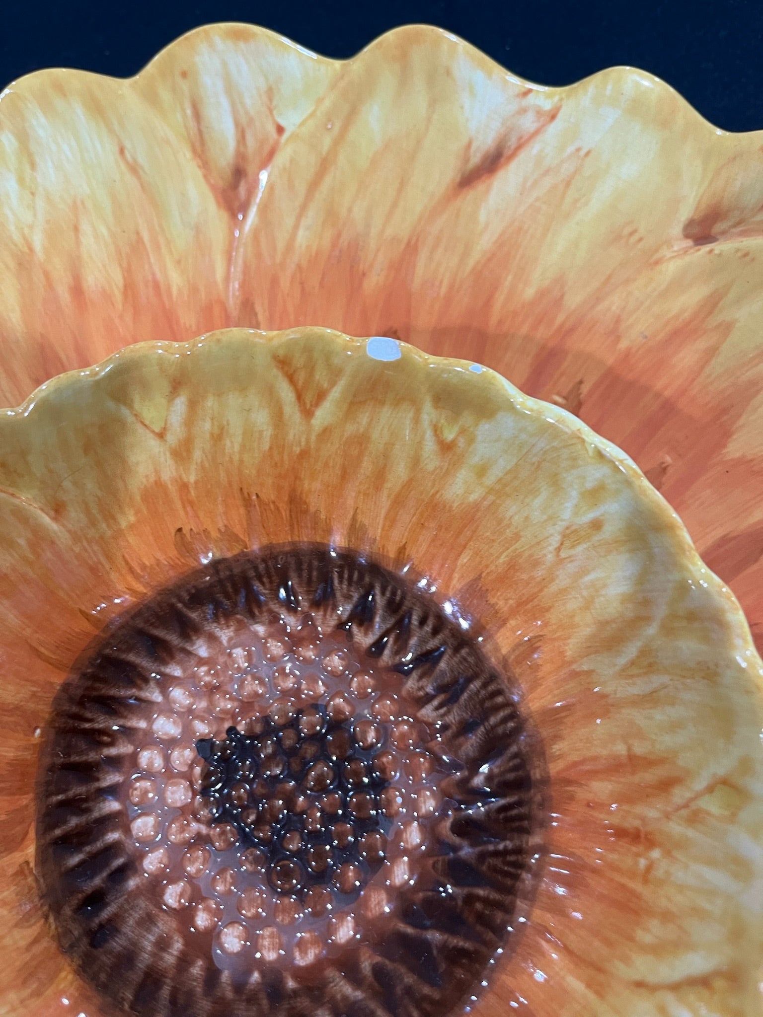 Sunflower Terra Cotta Chip & Dip Platter image 2