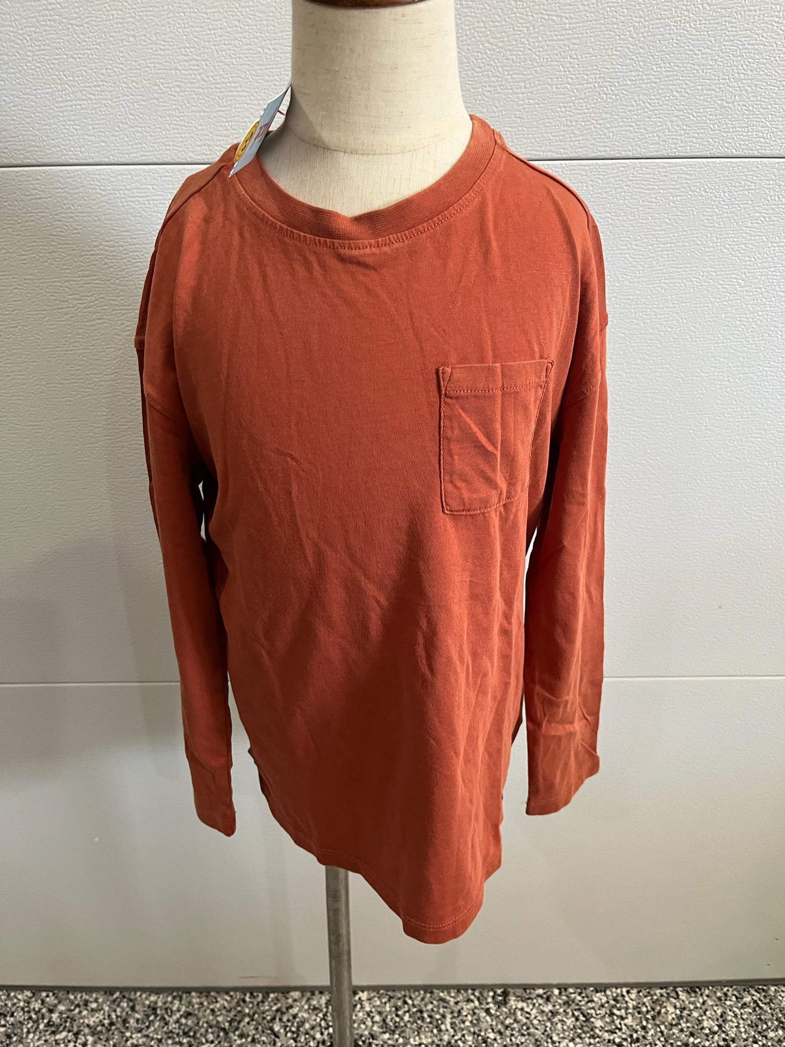 Boys Orange Long Sleeve Shirt image 0