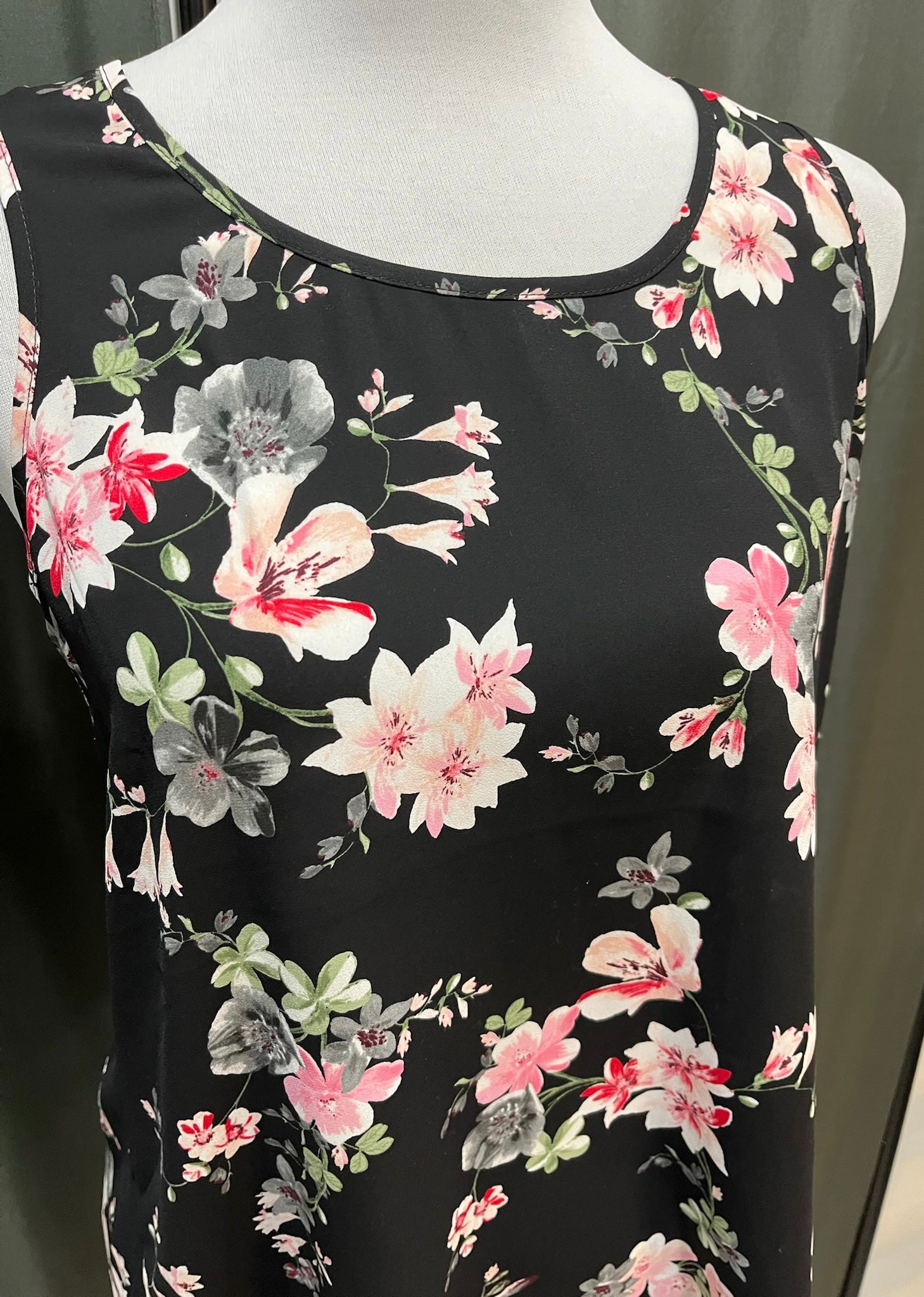 Black Floral Top image 1