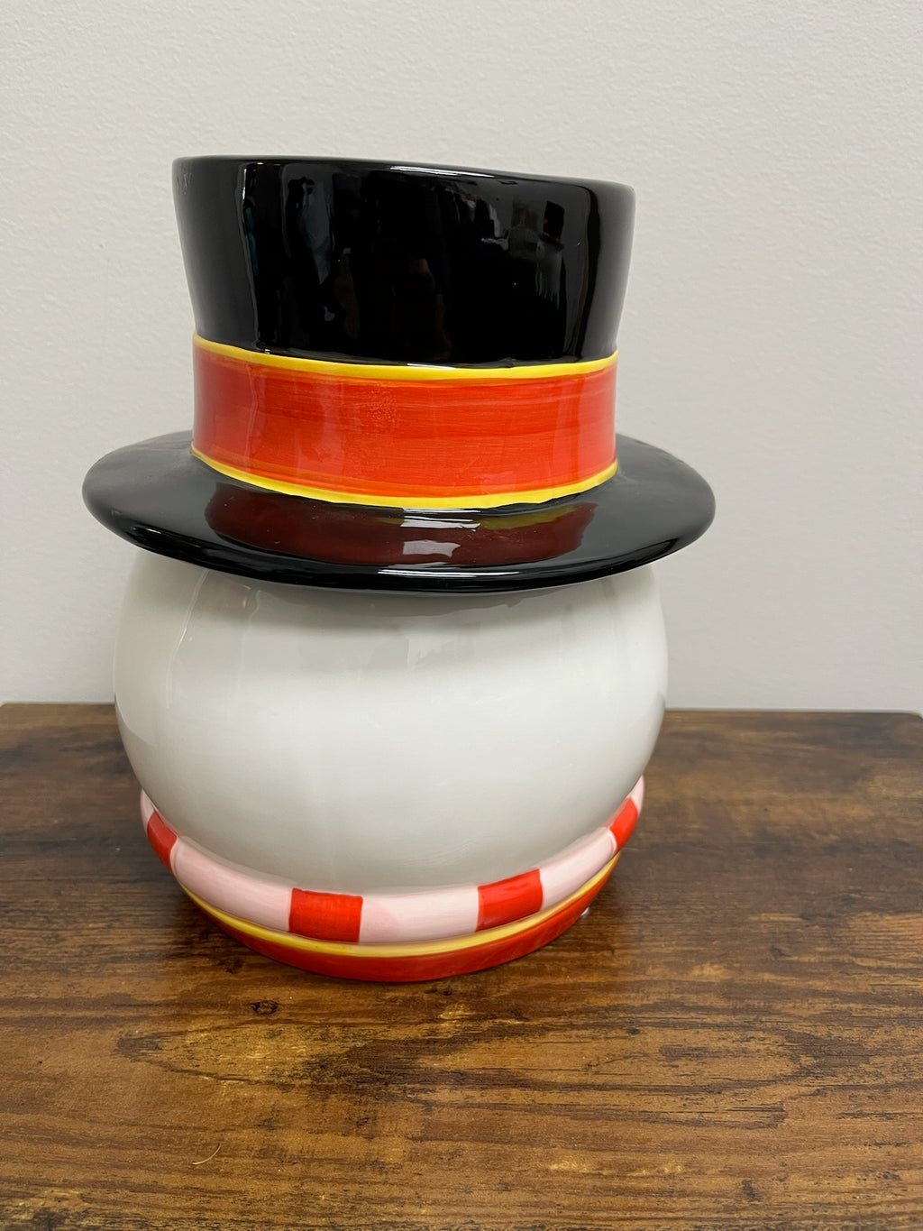 Ceramic Christmas Snowman Cookie Jar