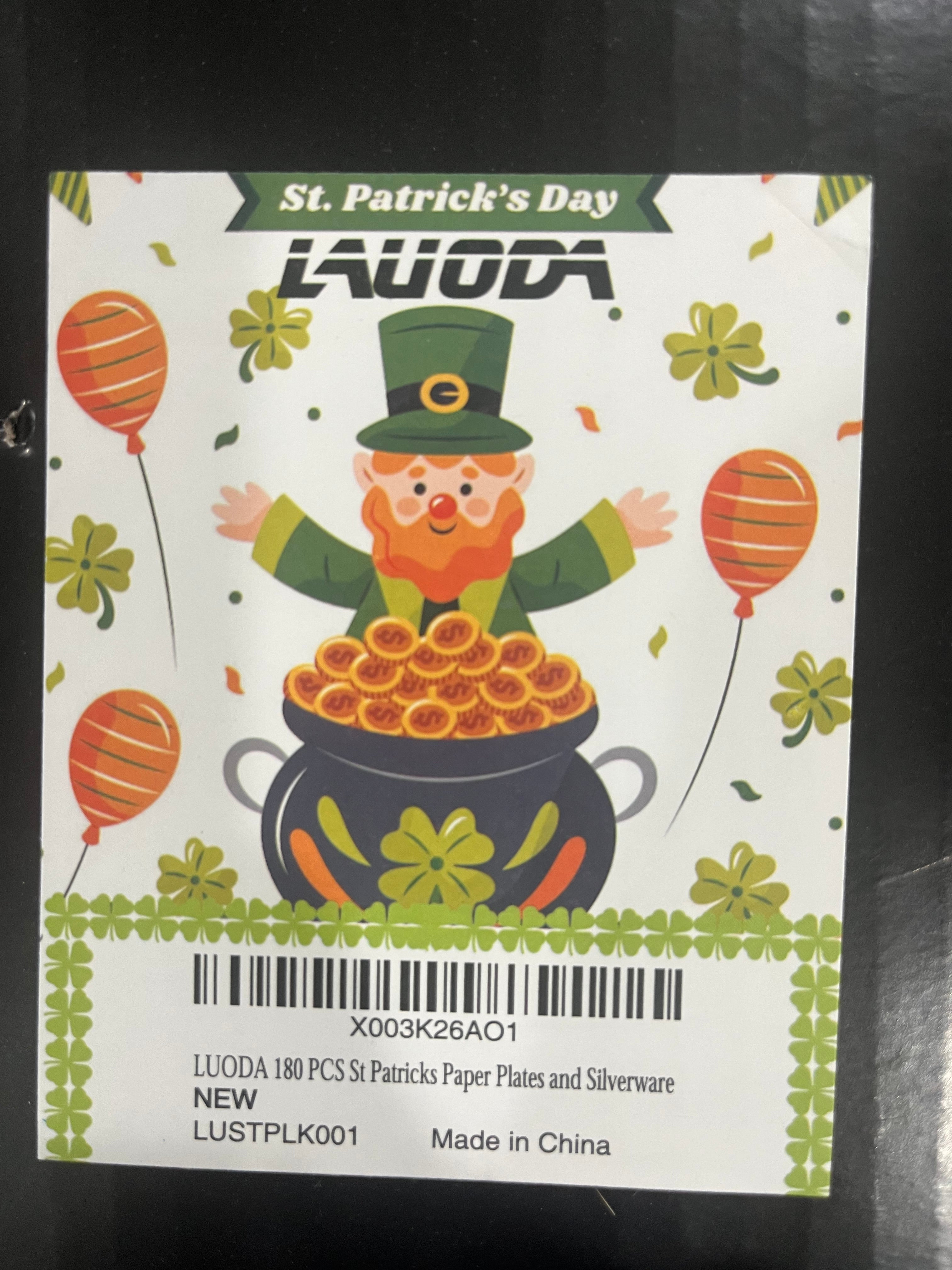 St. Patricks Day Plate Utensil Set image 0