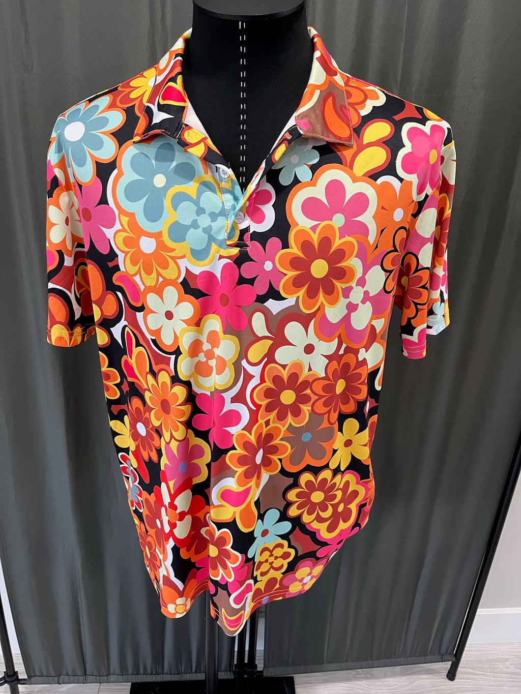Men’s Floral Polo Shirt image 0