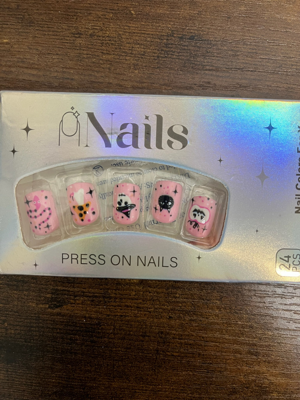 New Halloween Pink Nail Set