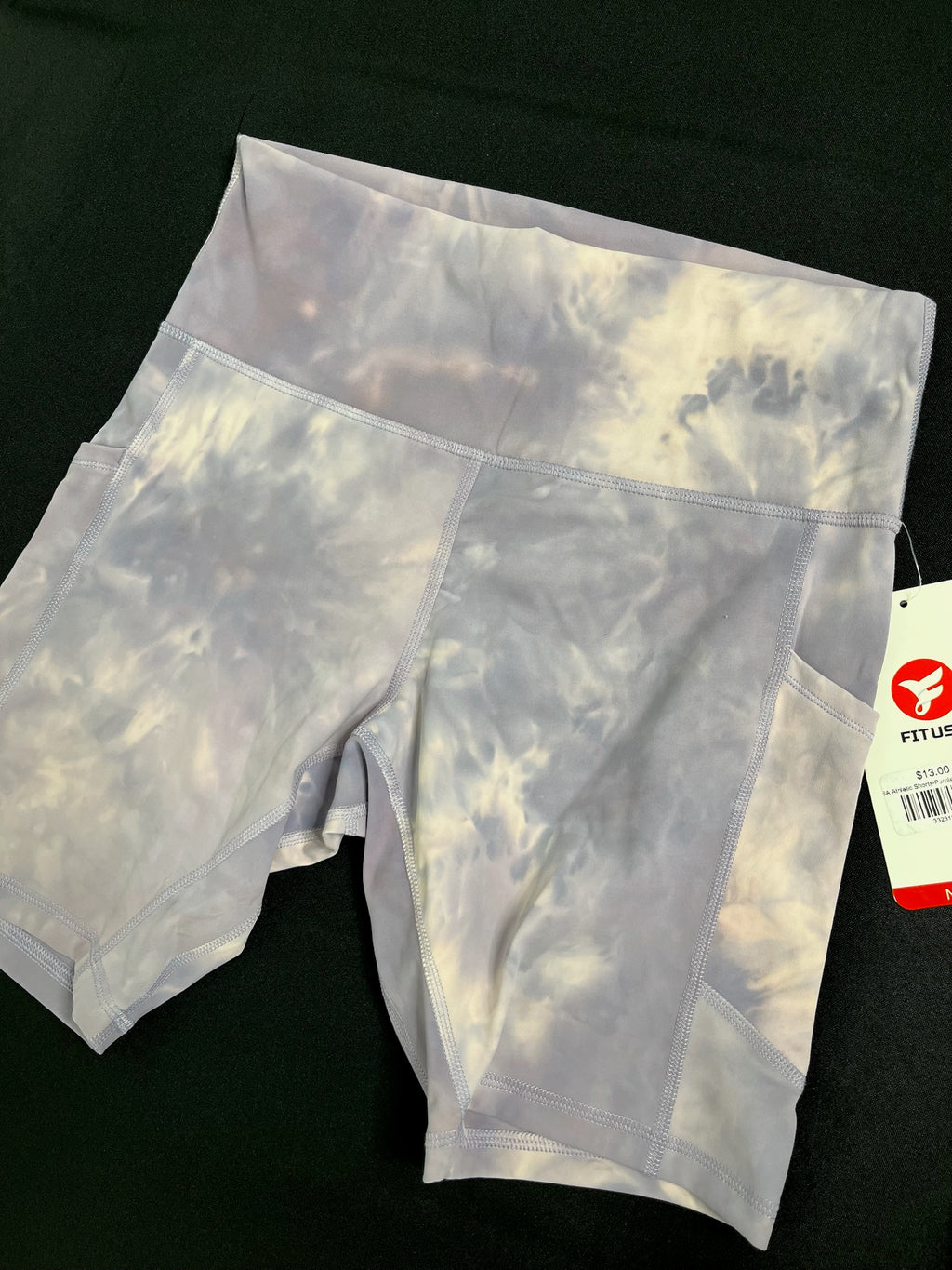 Women’s Tie Dye Exercise Shorts image 1