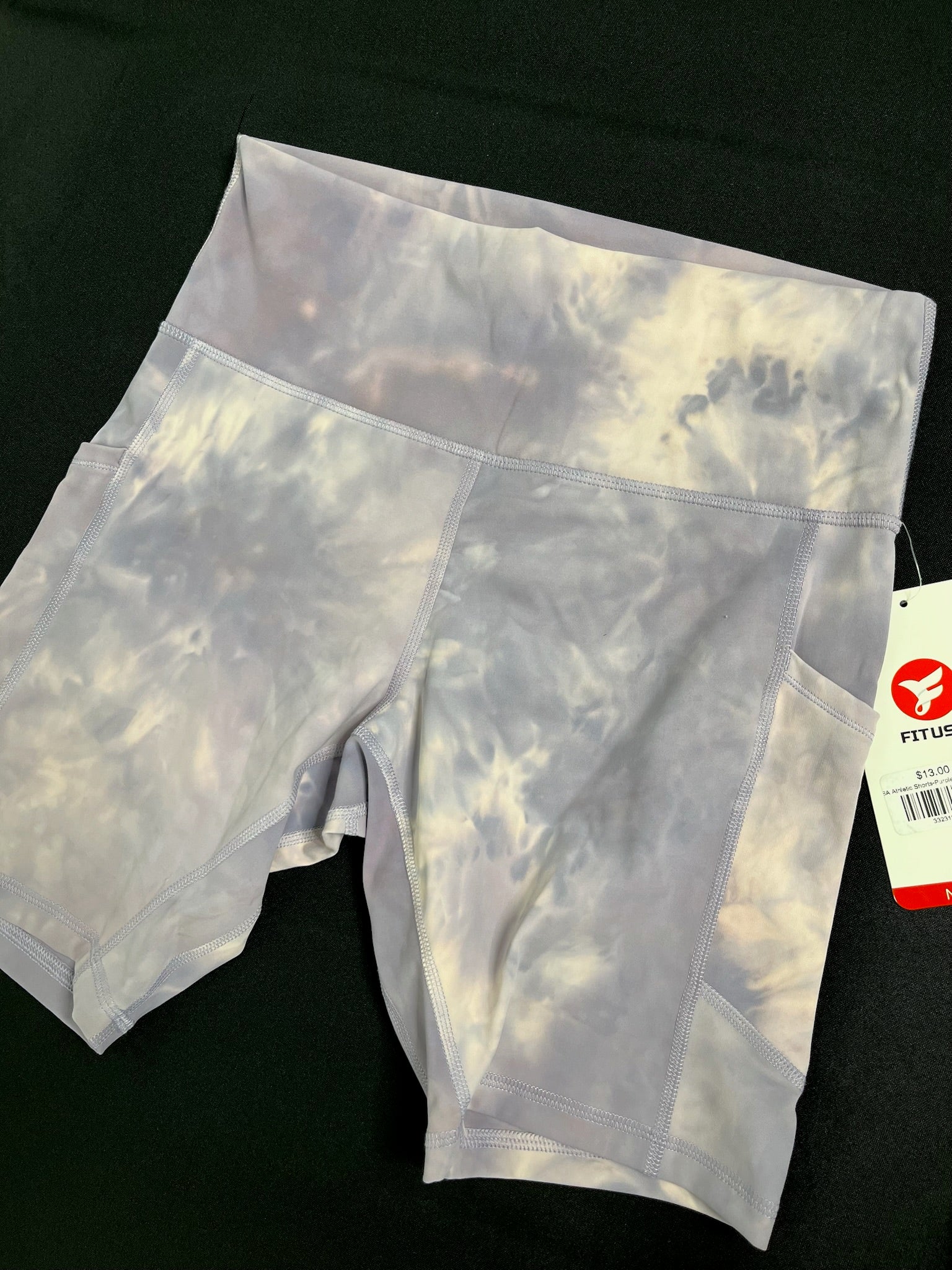 Women’s Tie Dye Exercise Shorts image 1