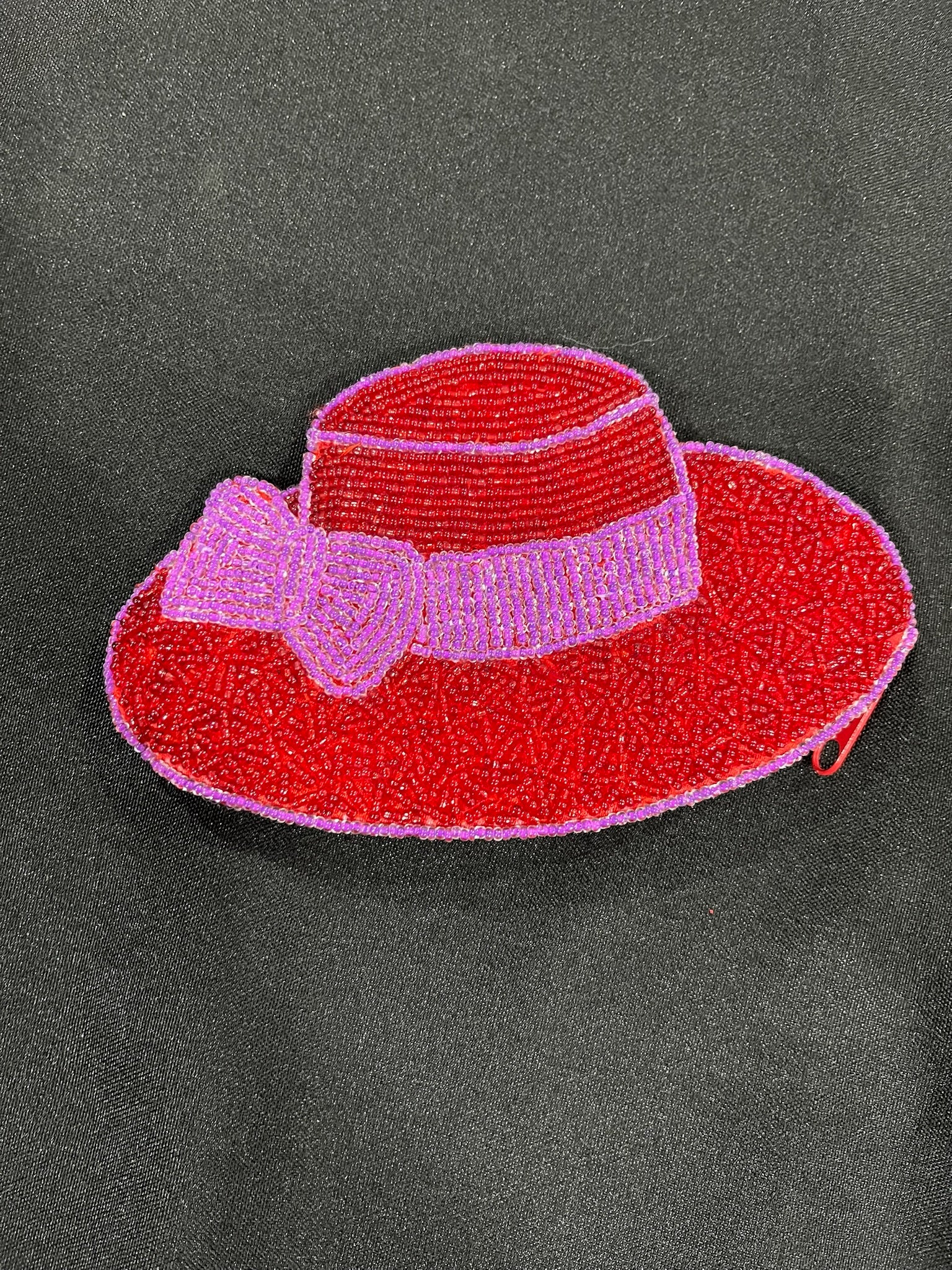 Mini Beaded Hat Shaped Coin Bag image 1