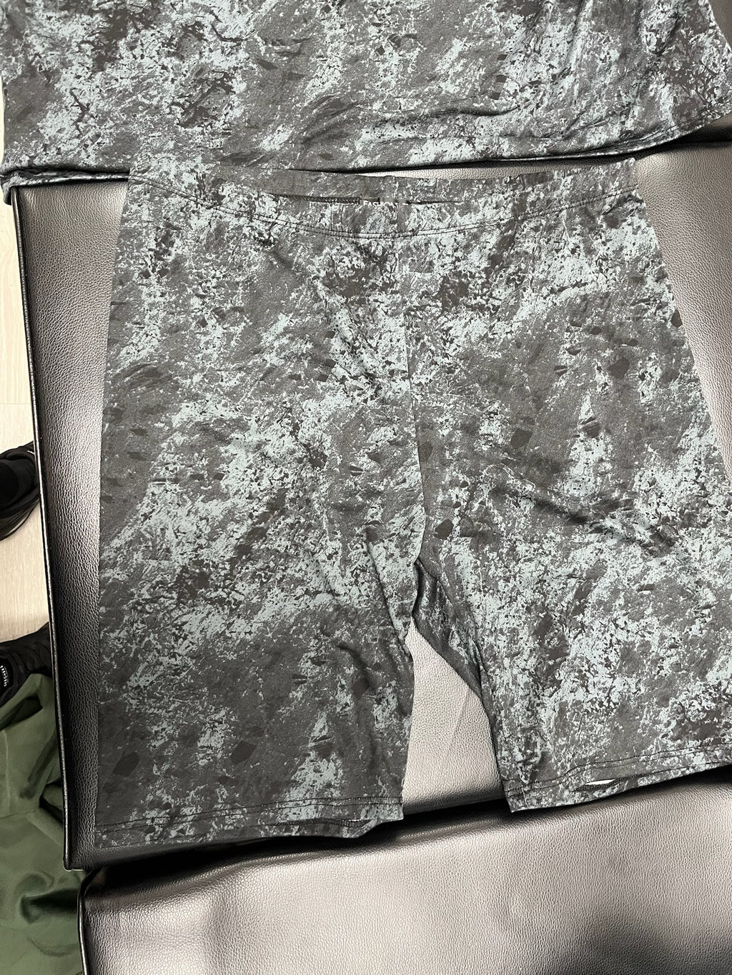 Women’s Grey Tie Dye Top & Shorts Set