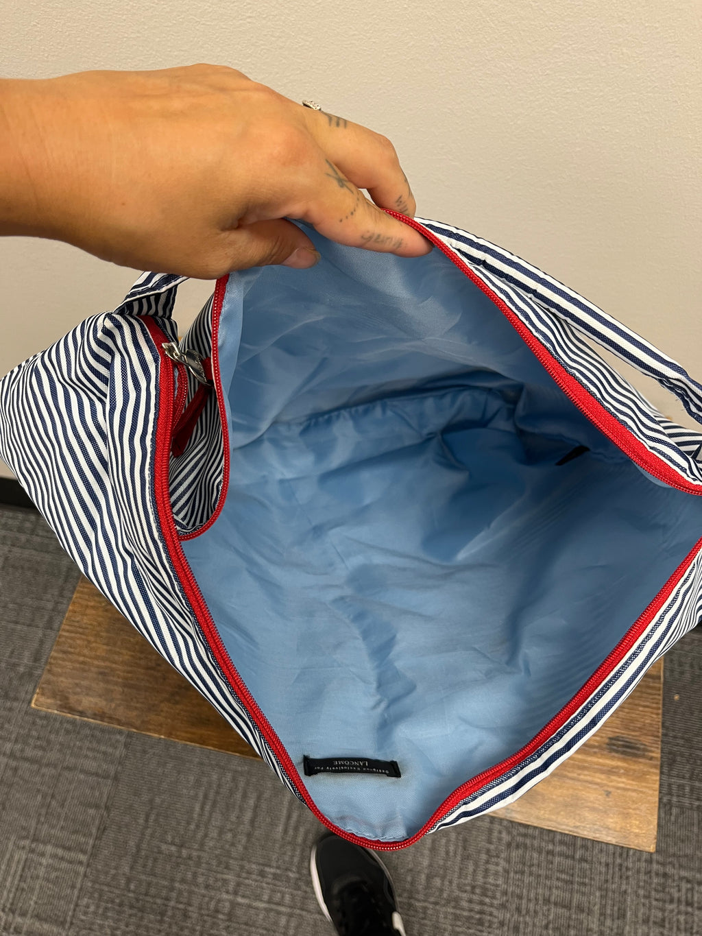 New Striped Tote Bag