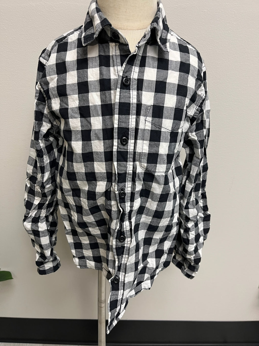 Used Boys Black Flannel